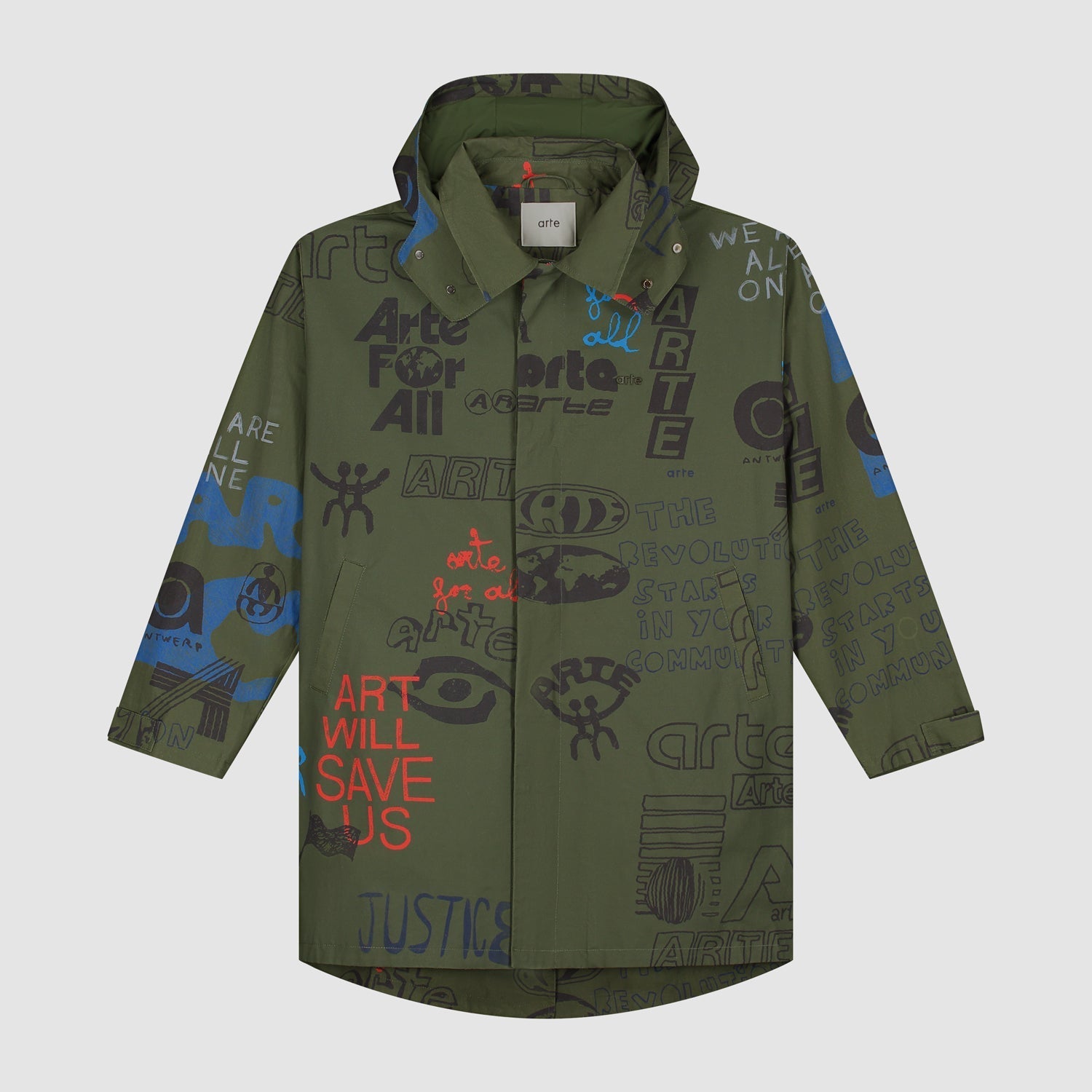 Art Saves Coat - Vert foncé