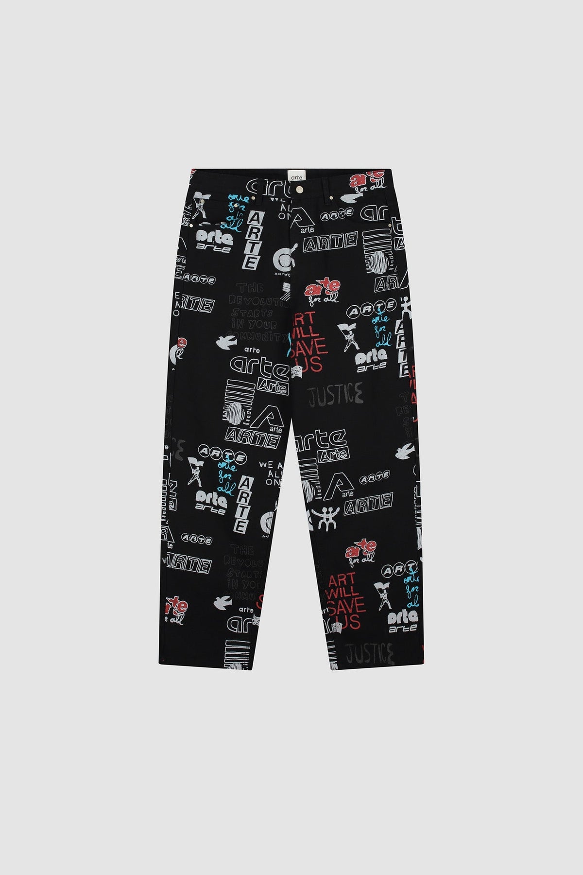 Pantalon Graffiti Allover - Noir