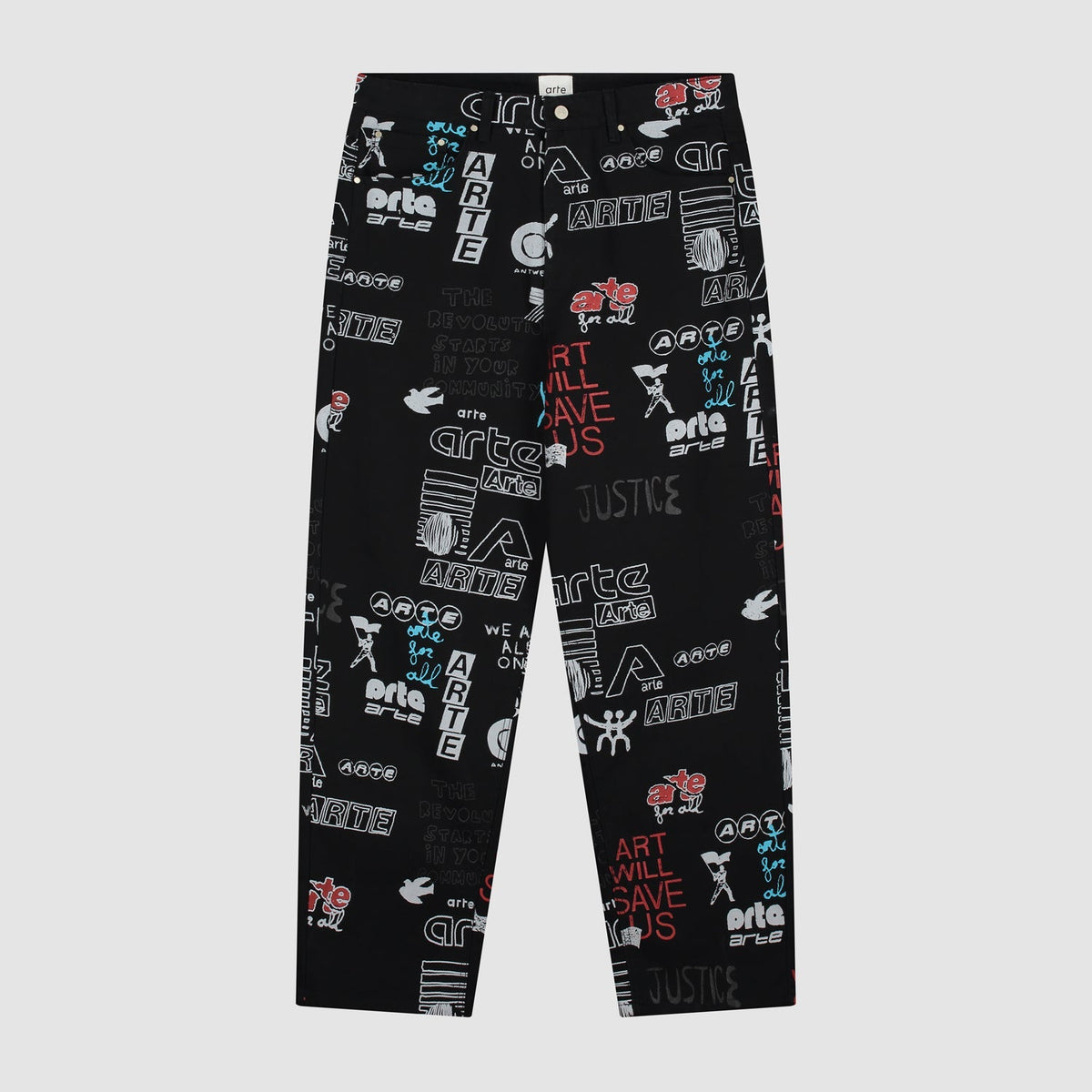 Pantalon Graffiti Allover - Noir