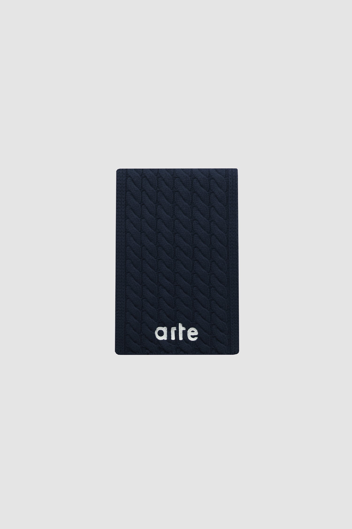 Écharpe texturée avec logo - Bleu