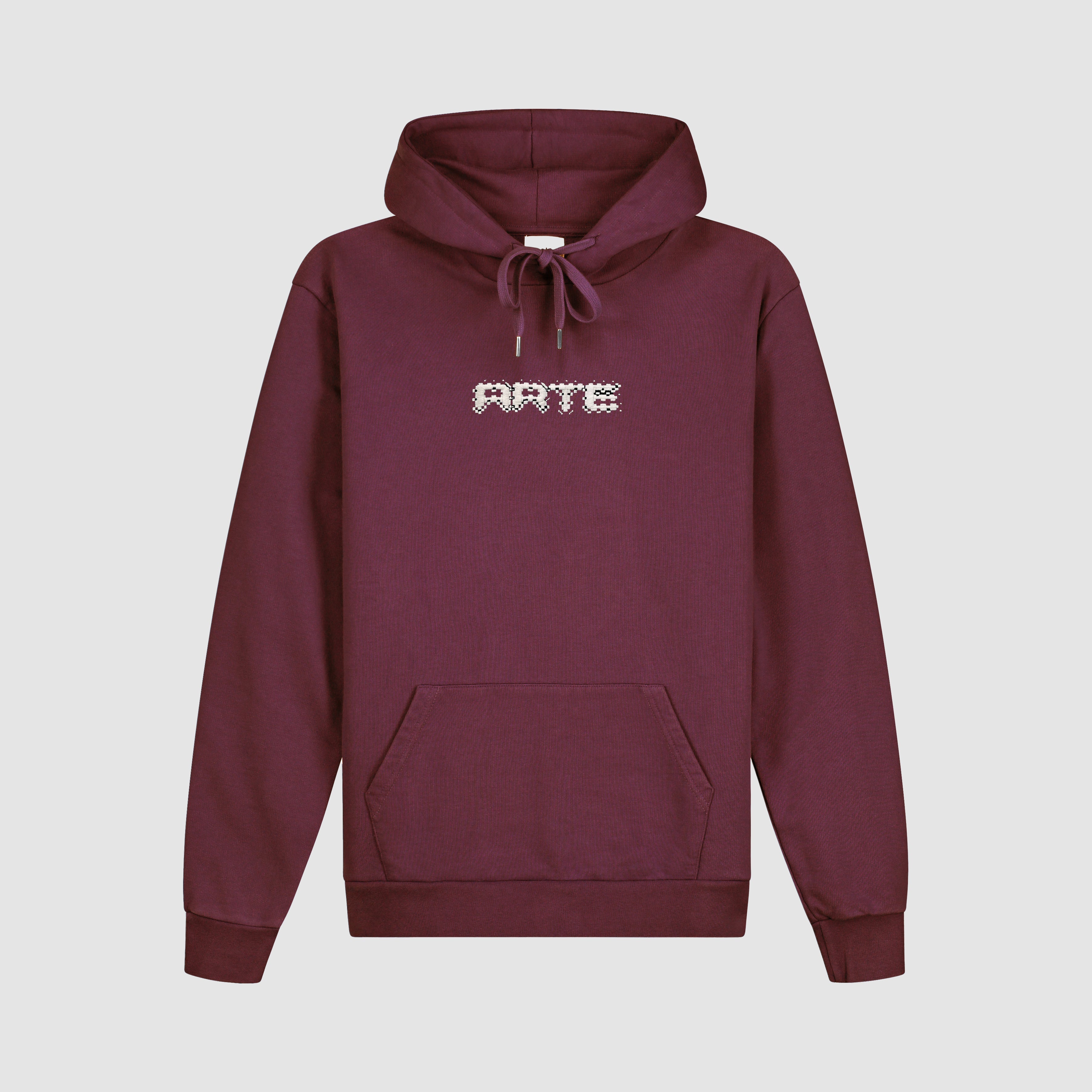 Arte Pixel Hoodie - Bordeaux