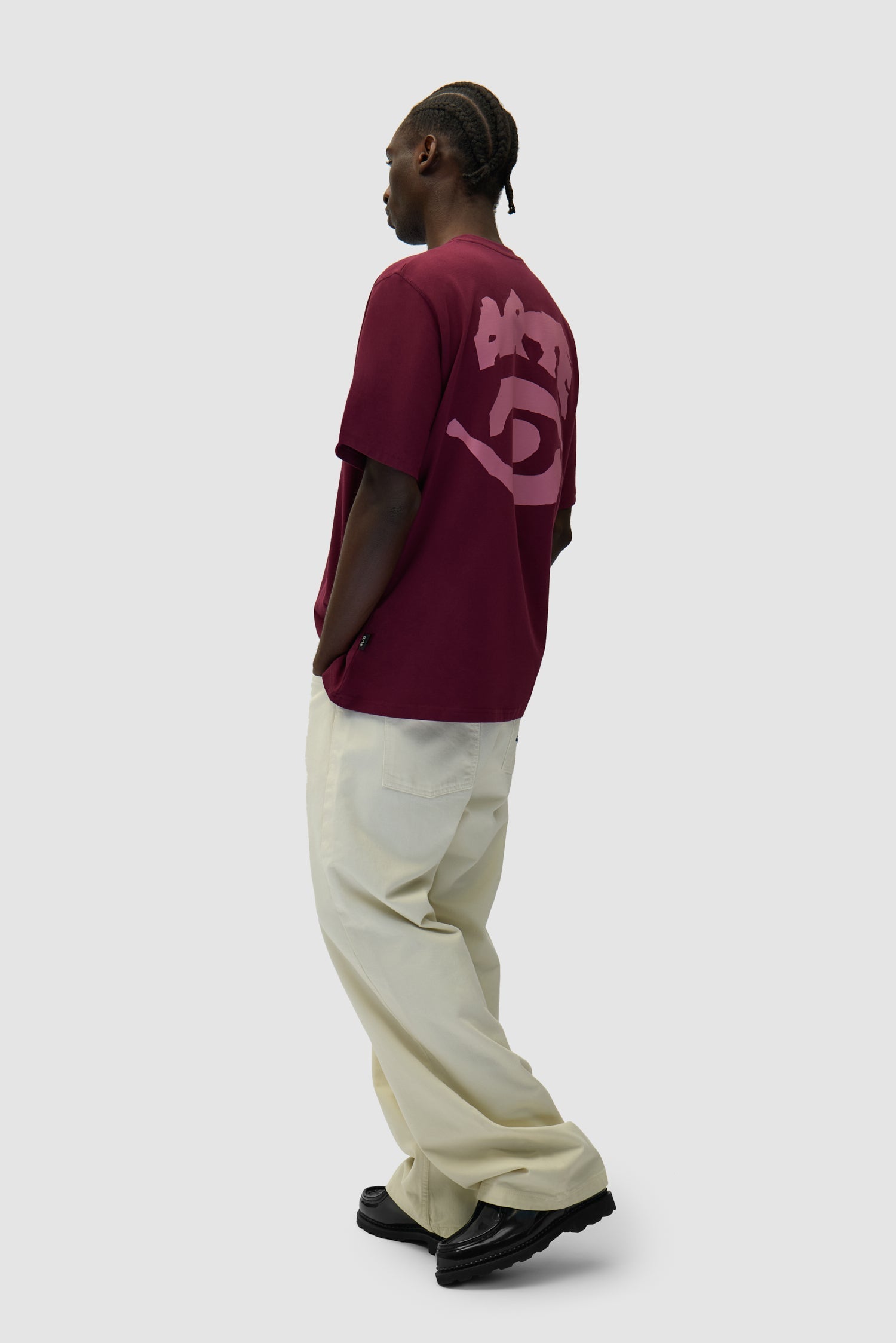 T-shirt à imprimé œil - Bordeaux