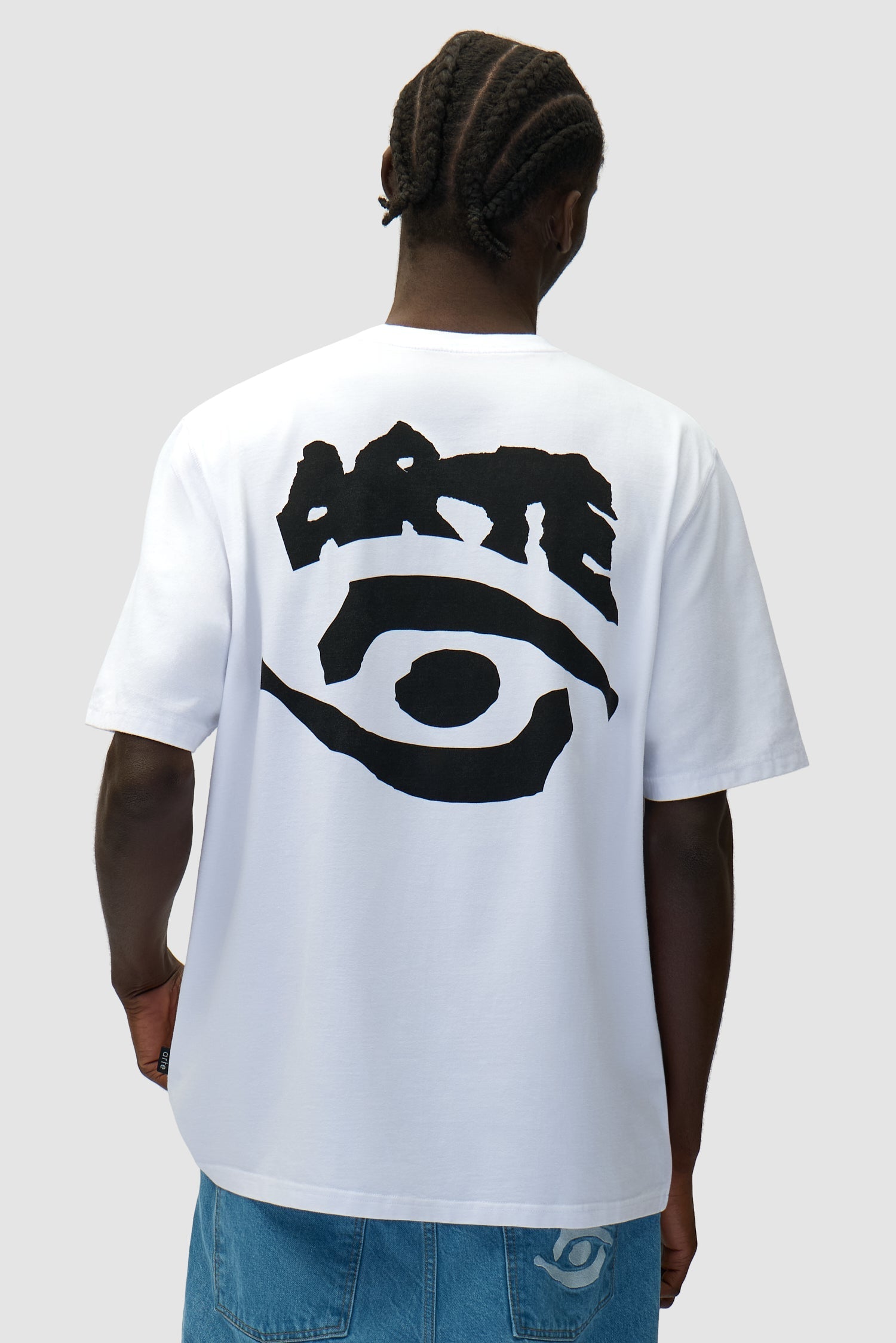 T-shirt imprimé œil - blanc