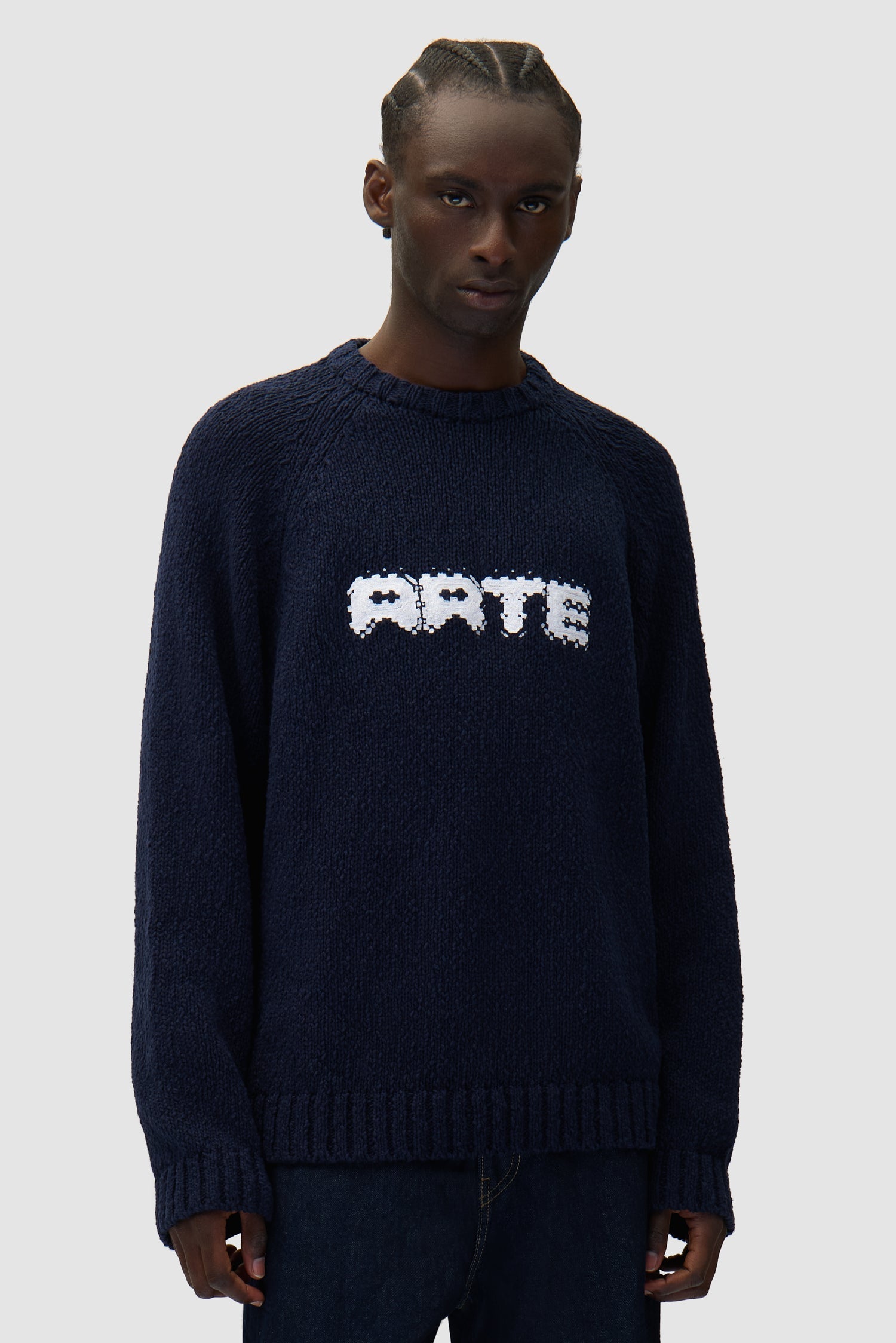 Tricot frontal Pixel - Marine