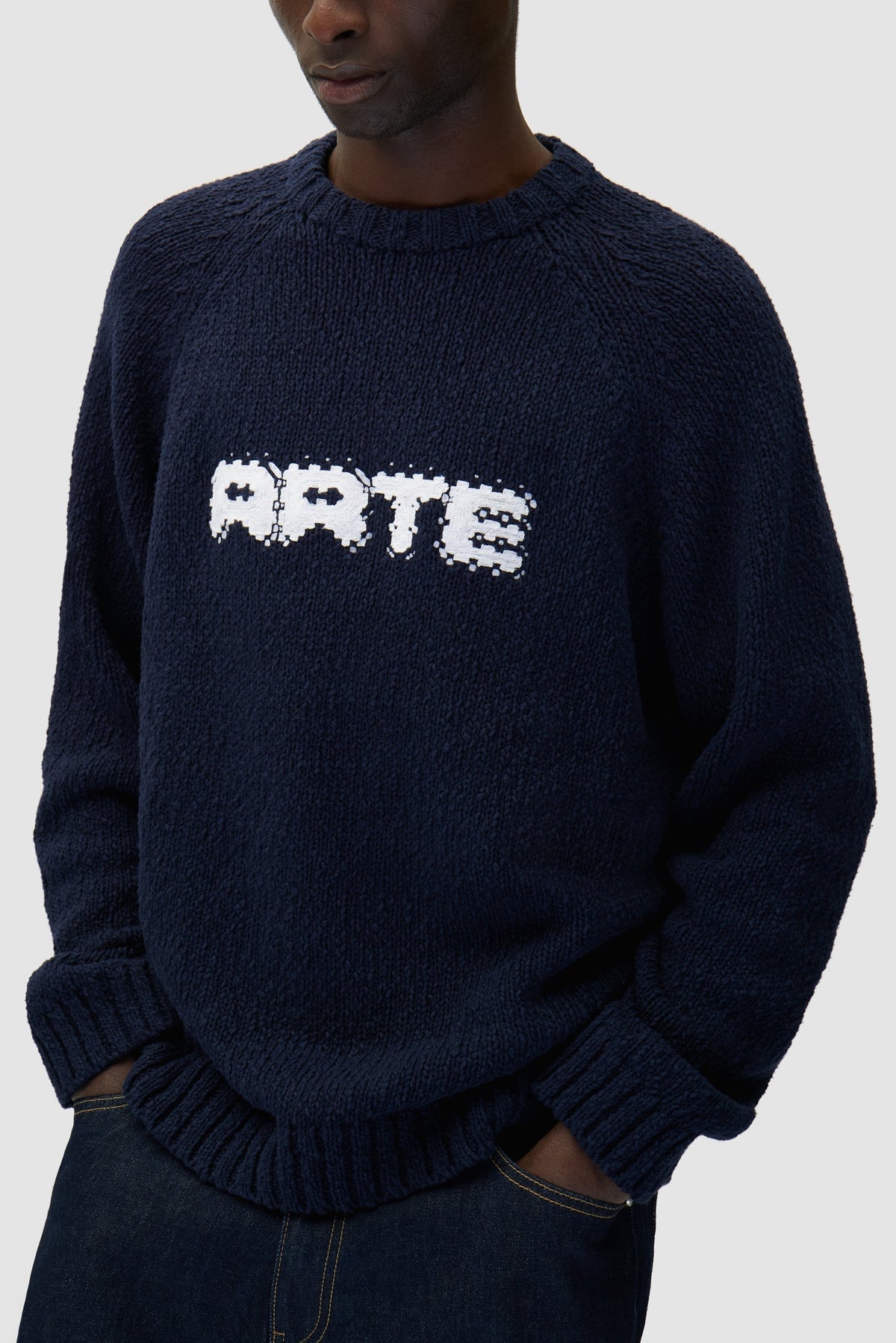 Tricot frontal Pixel - Marine