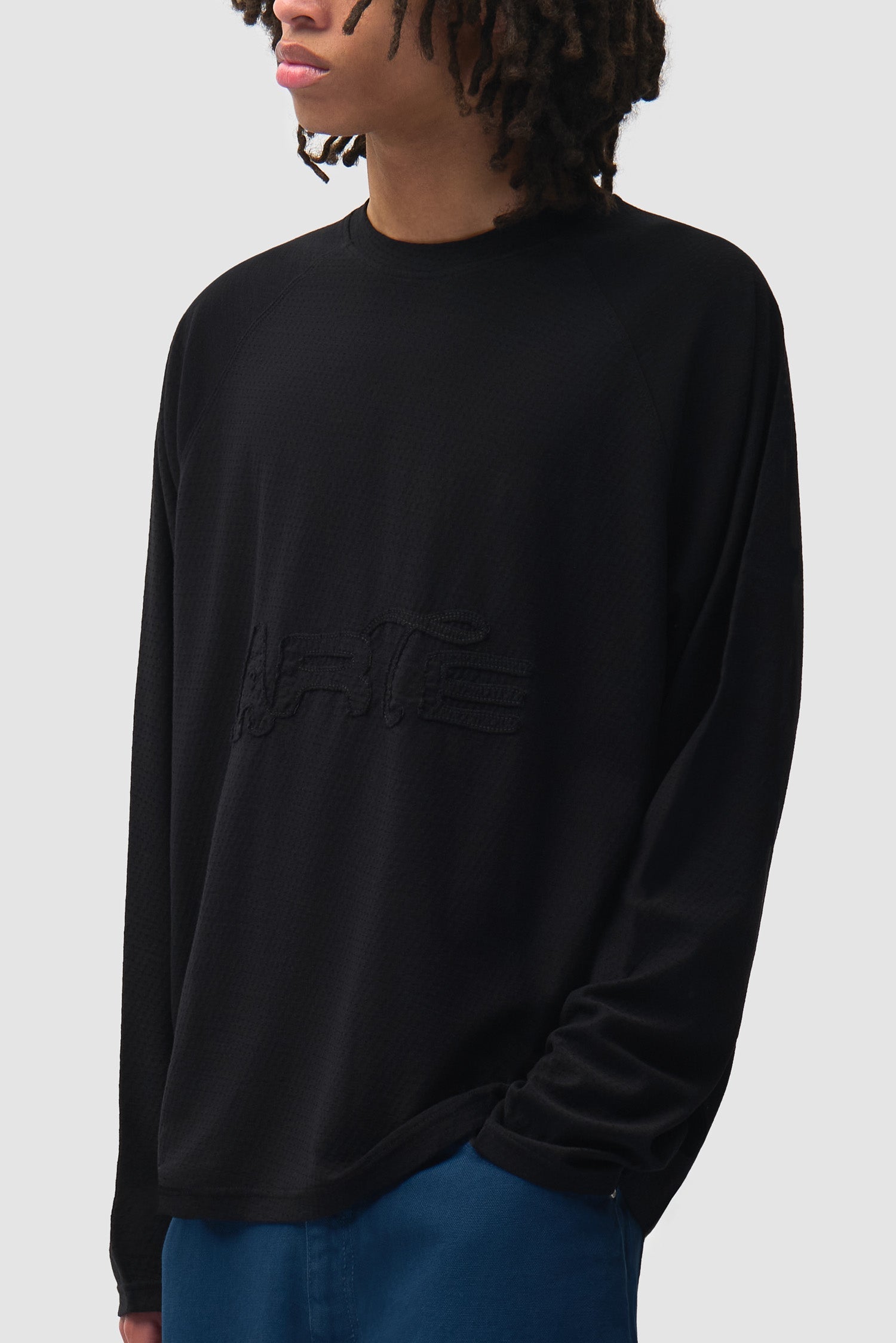 T-shirt à manches longues Nylon Aero - Noir