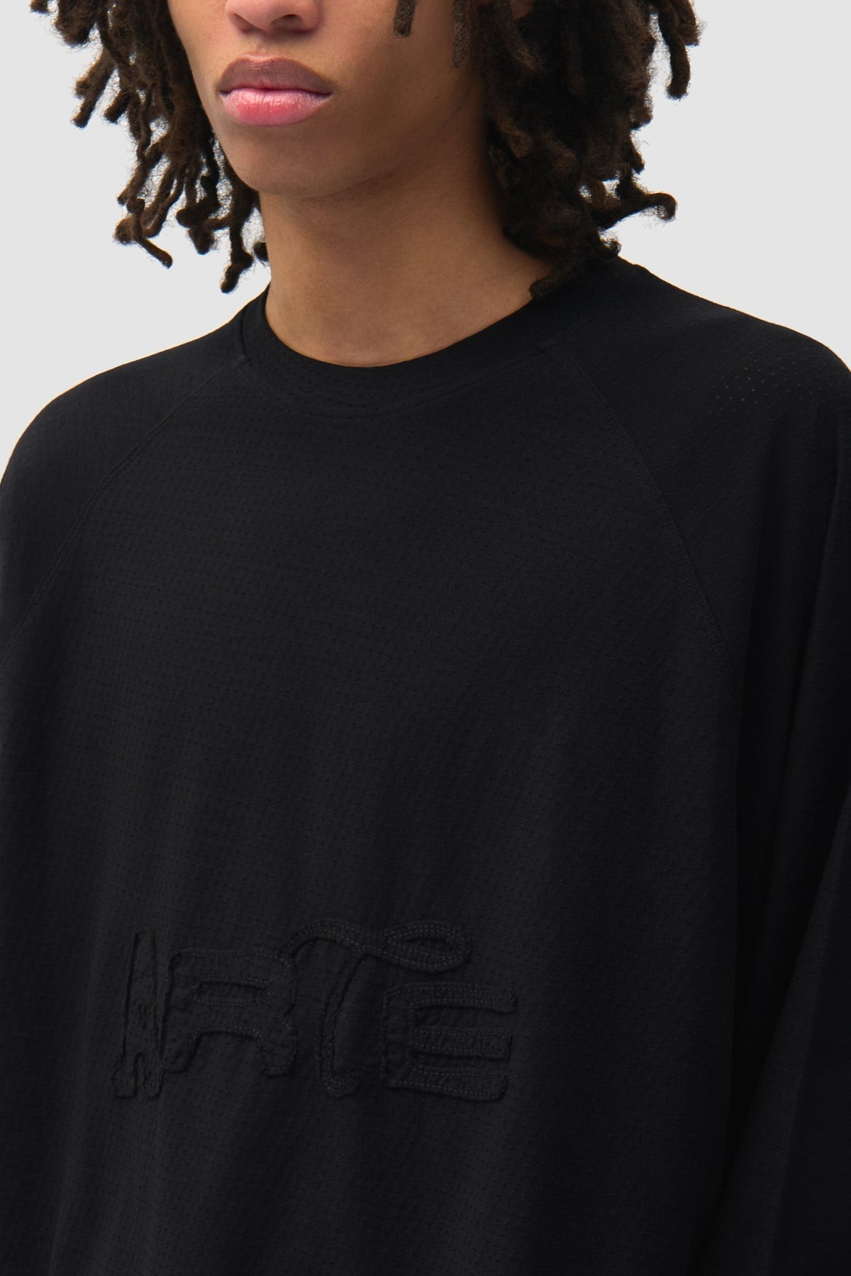 T-shirt à manches longues Nylon Aero - Noir