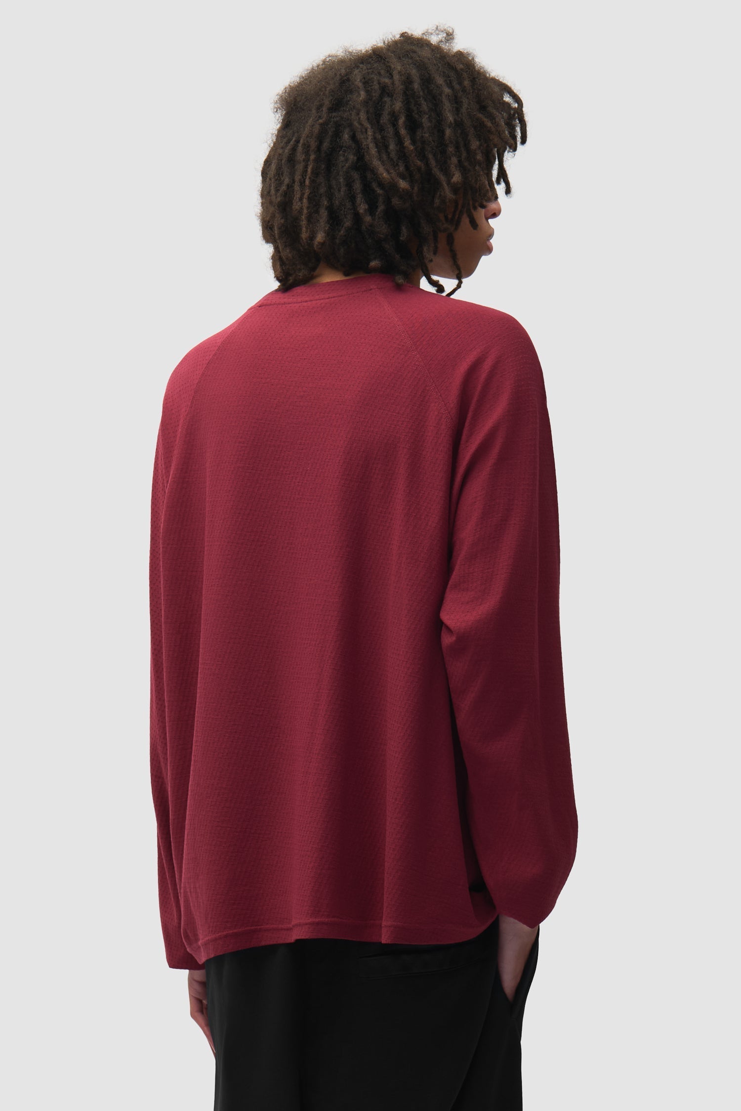 T-shirt à manches longues Nylon Aero - Bordeaux