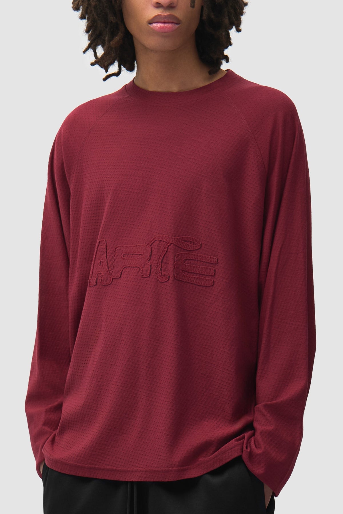 T-shirt à manches longues Nylon Aero - Bordeaux