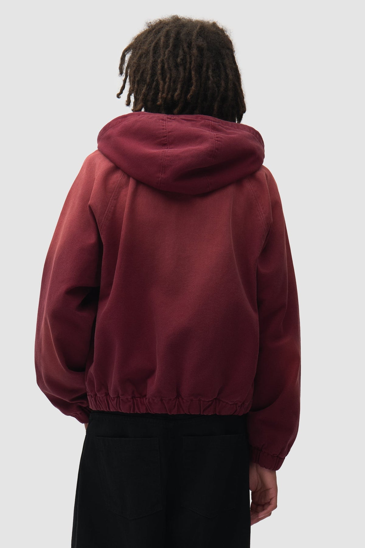 Veste à capuche en toile Sunfade - Rouge