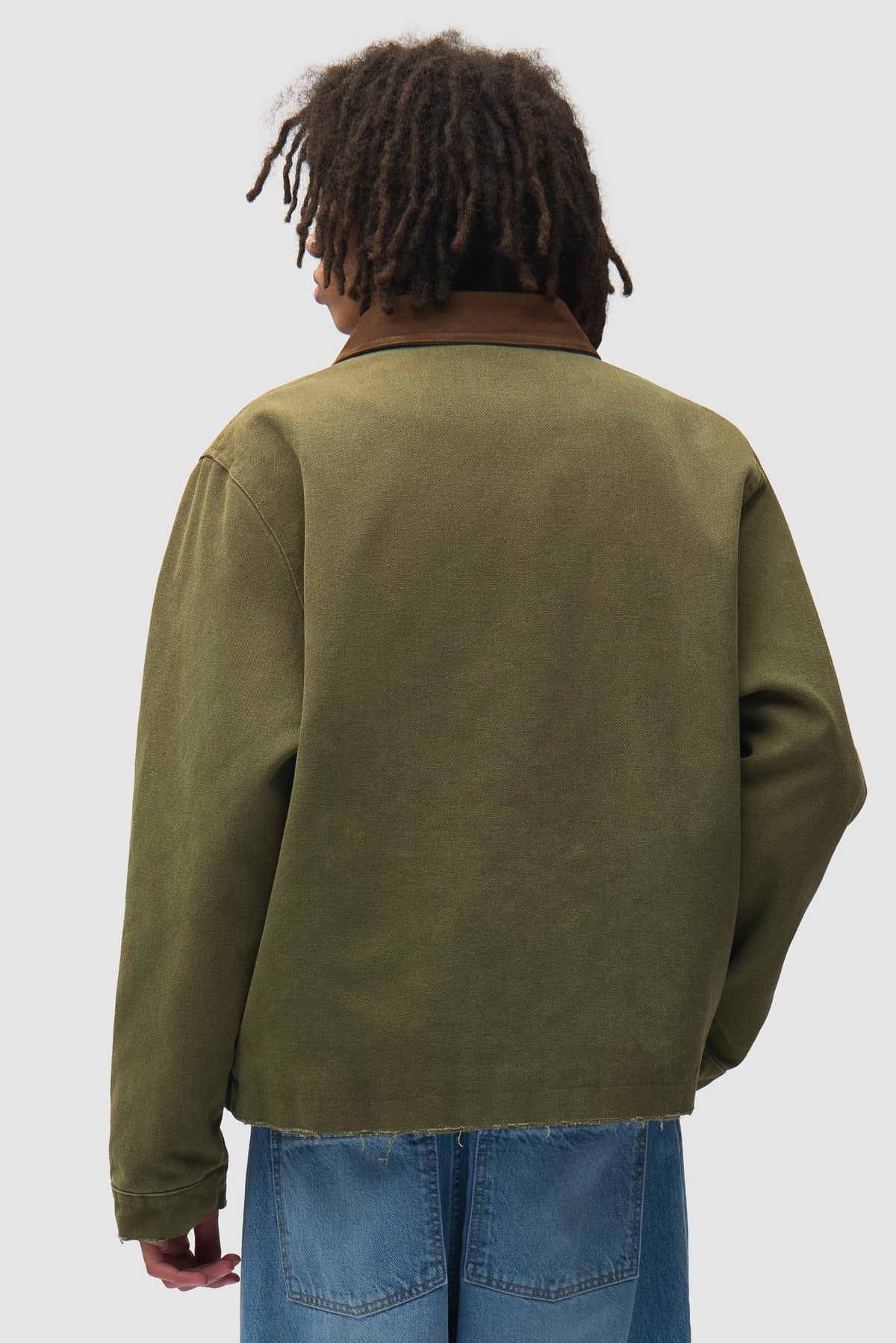 Veste artisanale « Dusty » - Verte