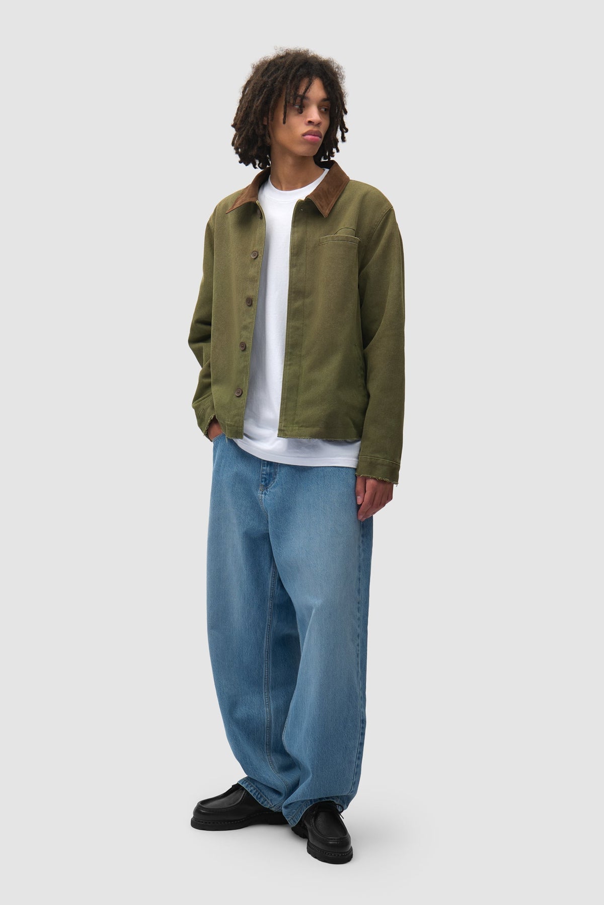 Veste artisanale « Dusty » - Verte