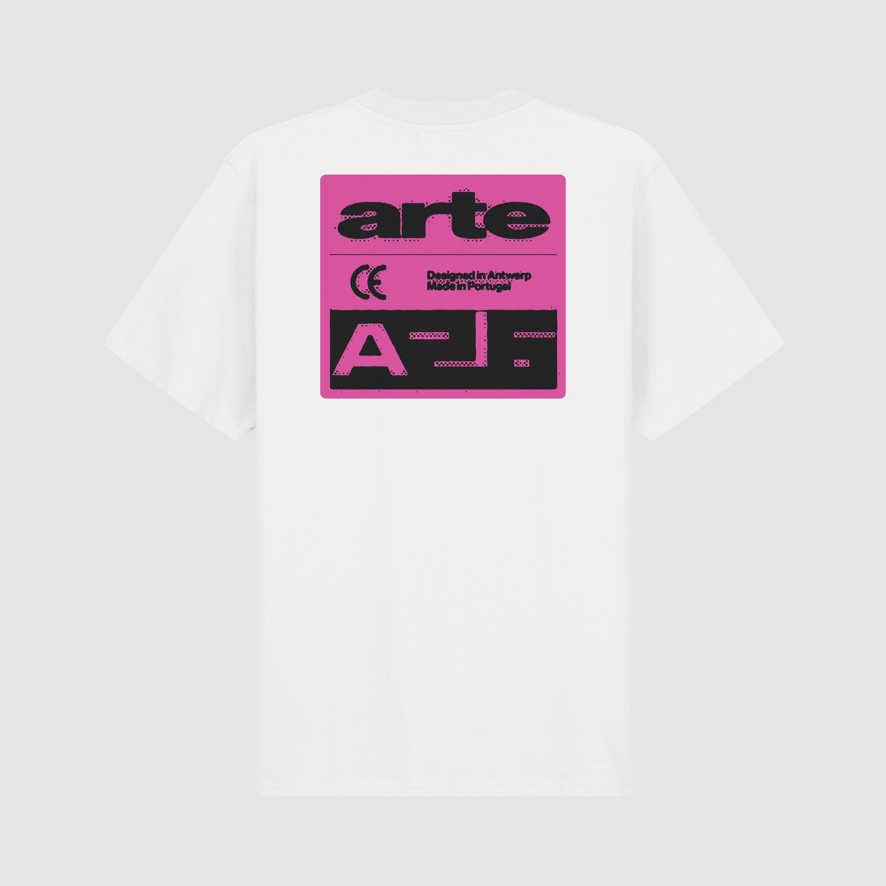 T-shirt « Pink Serial » - Blanc