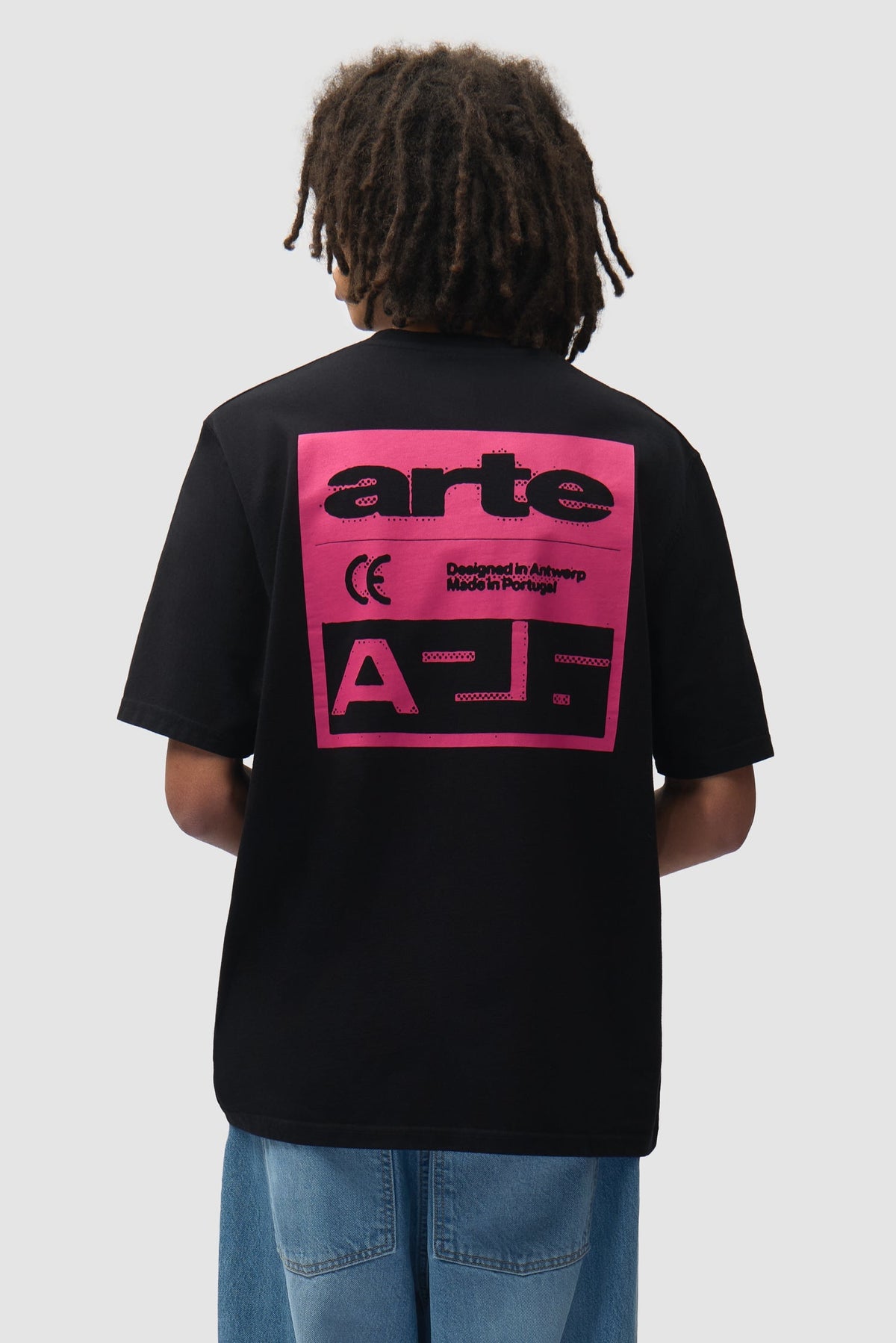 T-shirt « Pink Serial » - Noir