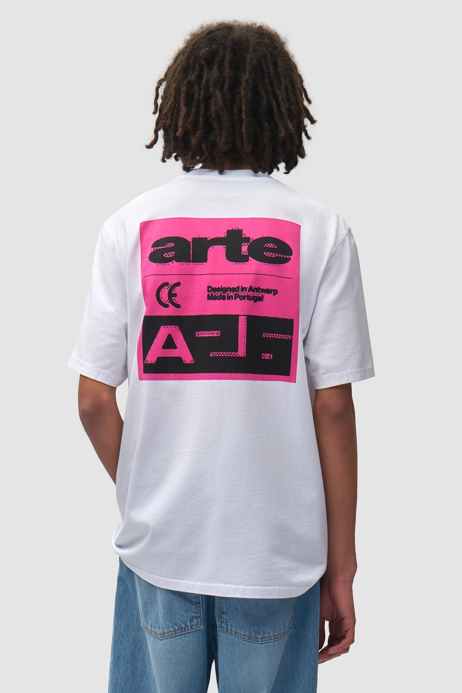 T-shirt « Pink Serial » - Blanc