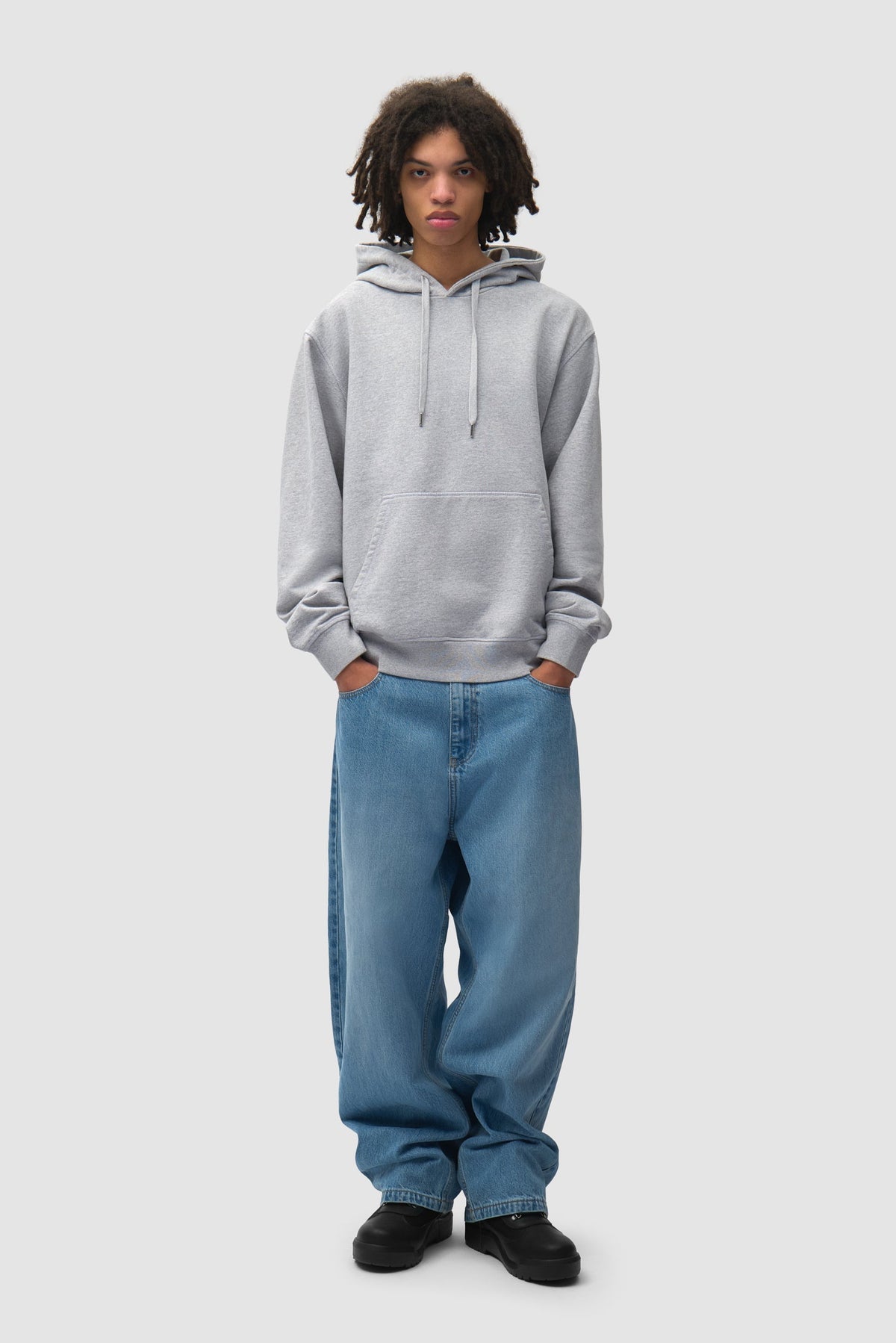 Sweat à capuche « Pink Serial » - Gris