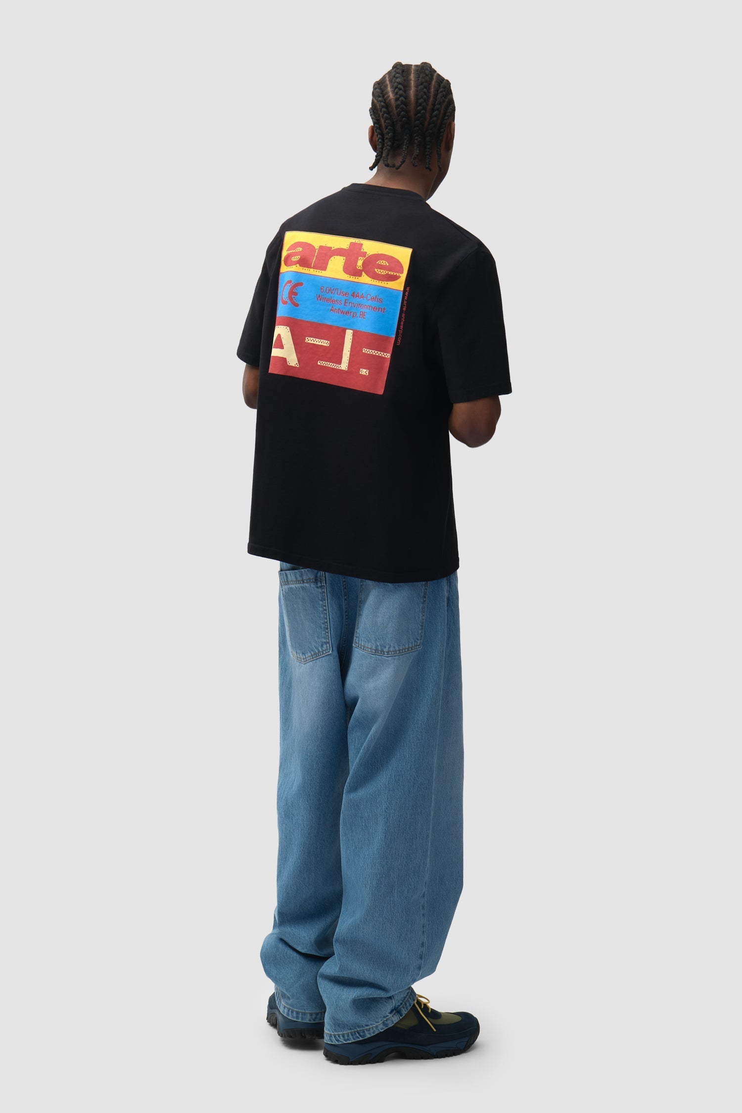 T-shirt « Tricolor Serial » - Noir