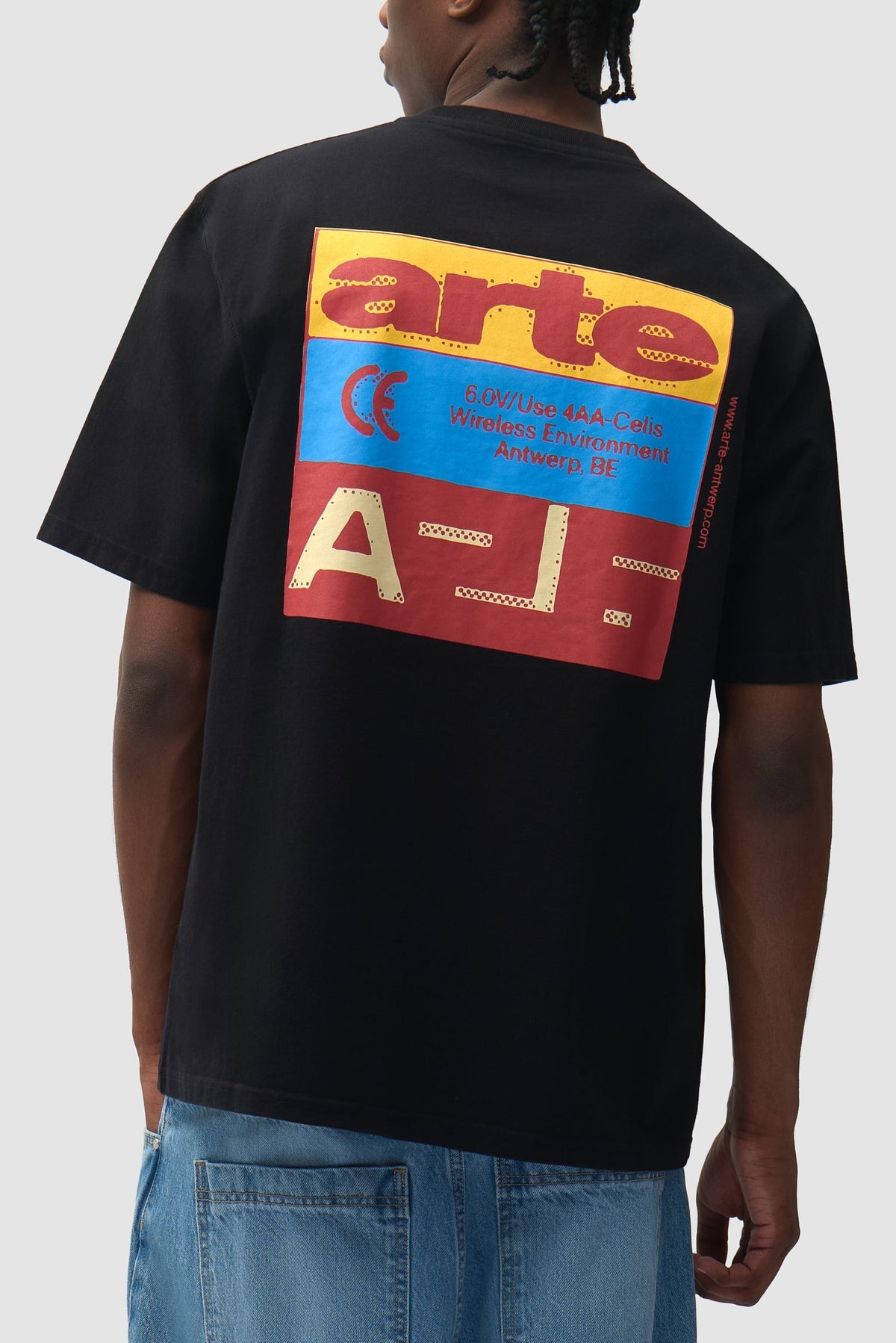 T-shirt « Tricolor Serial » - Noir