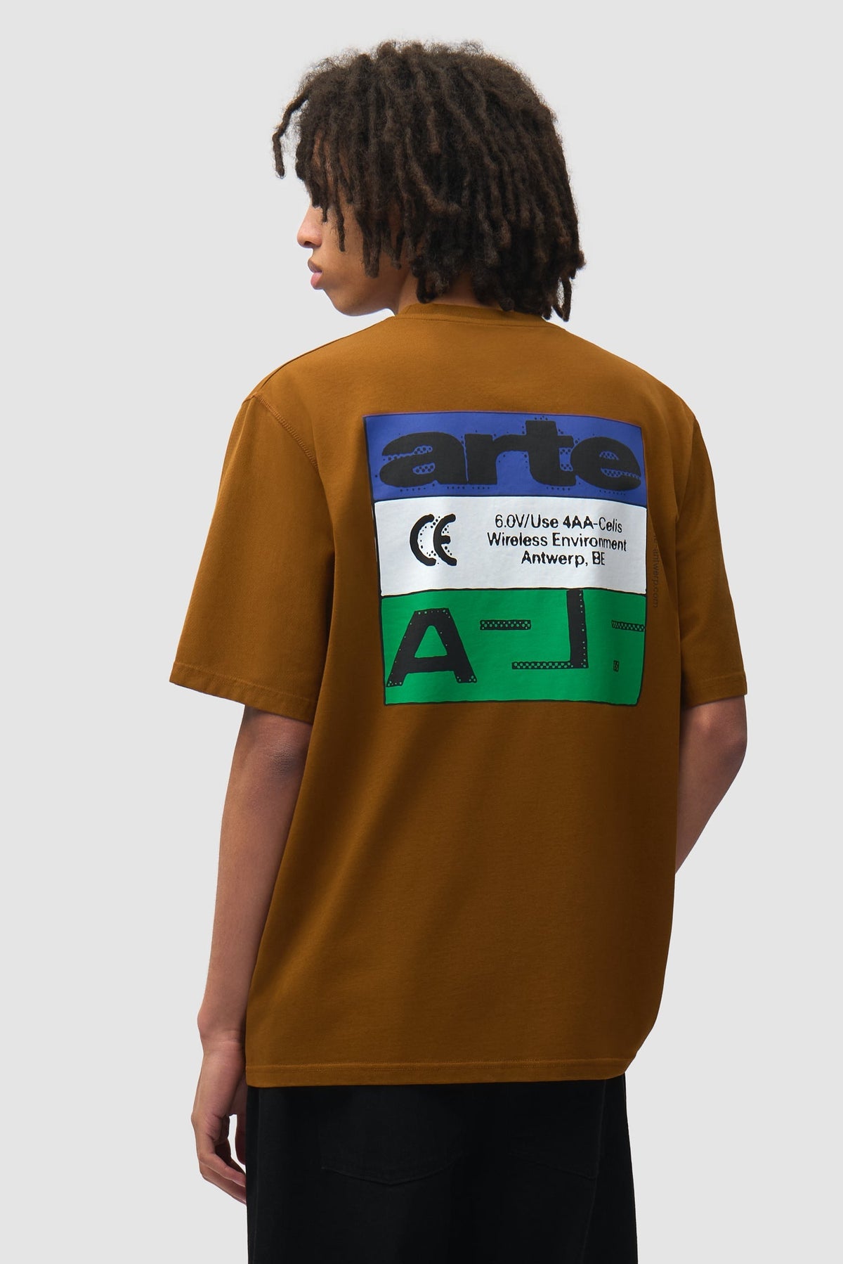 T-shirt « Tricolor Serial » - Marron