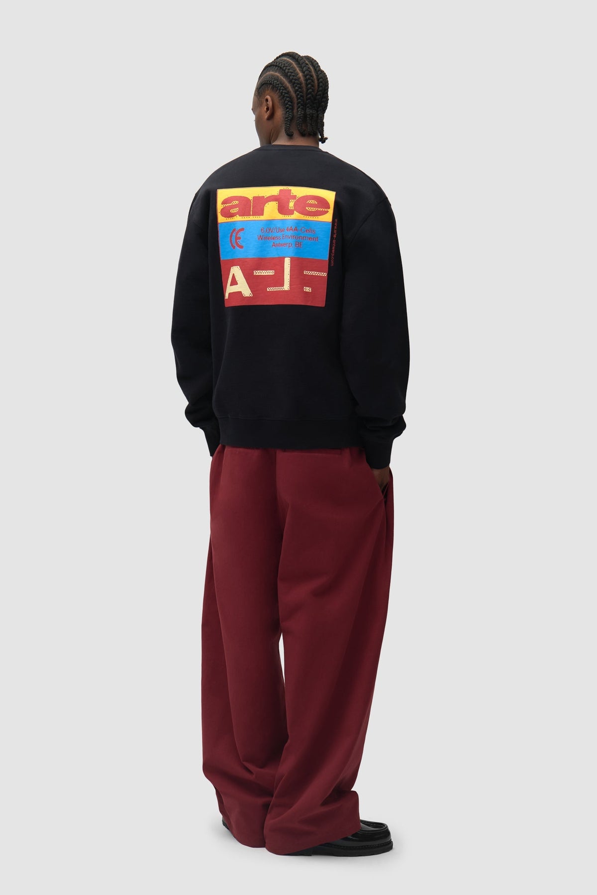 Pull à col rond Tricolor - Noir