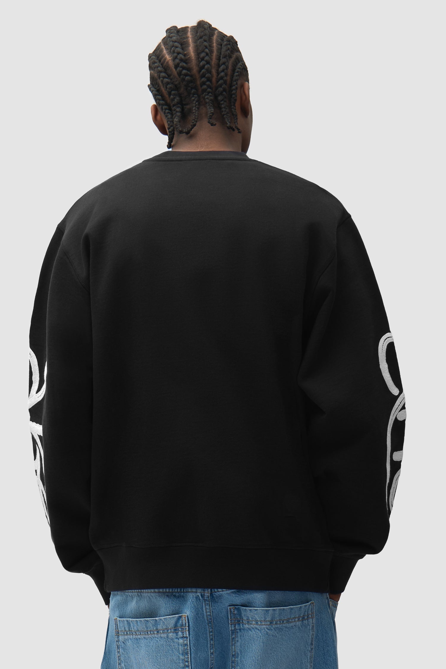 Pull à col rond Swirl - Noir