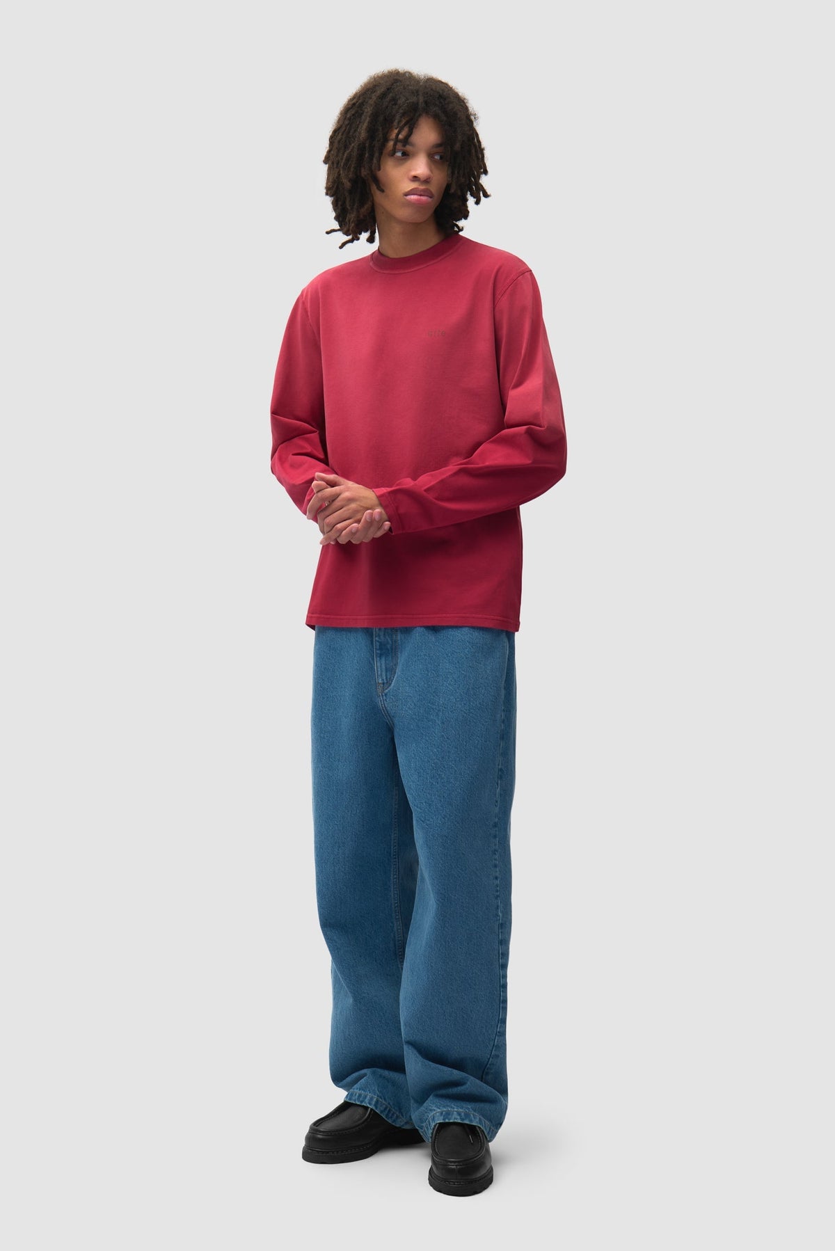 Pantalon en jean à motifs au pochoir - Denim Bleach