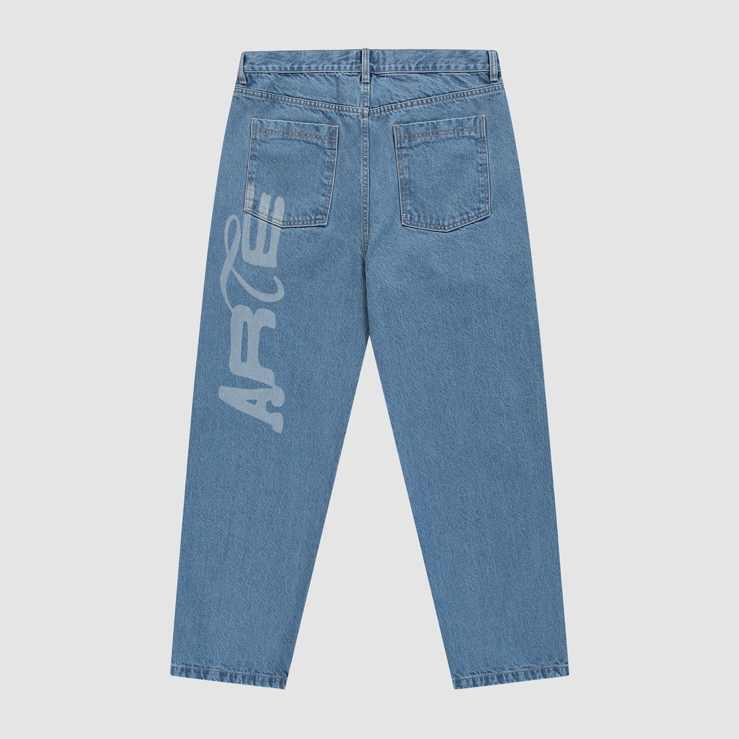 Pantalon en jean à motifs au pochoir - Denim Bleach