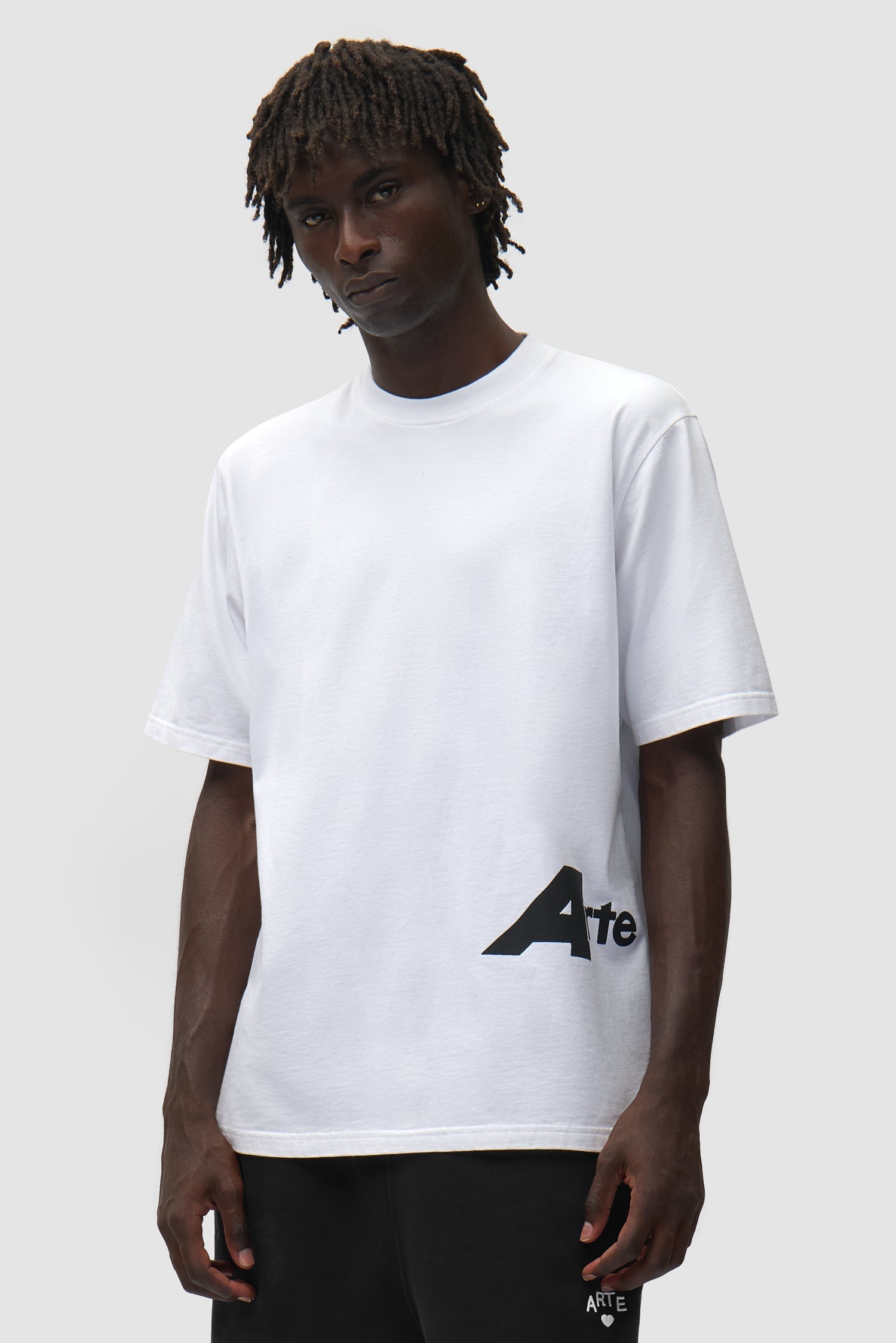 T-shirt « Big A » (côté avant) - Blanc