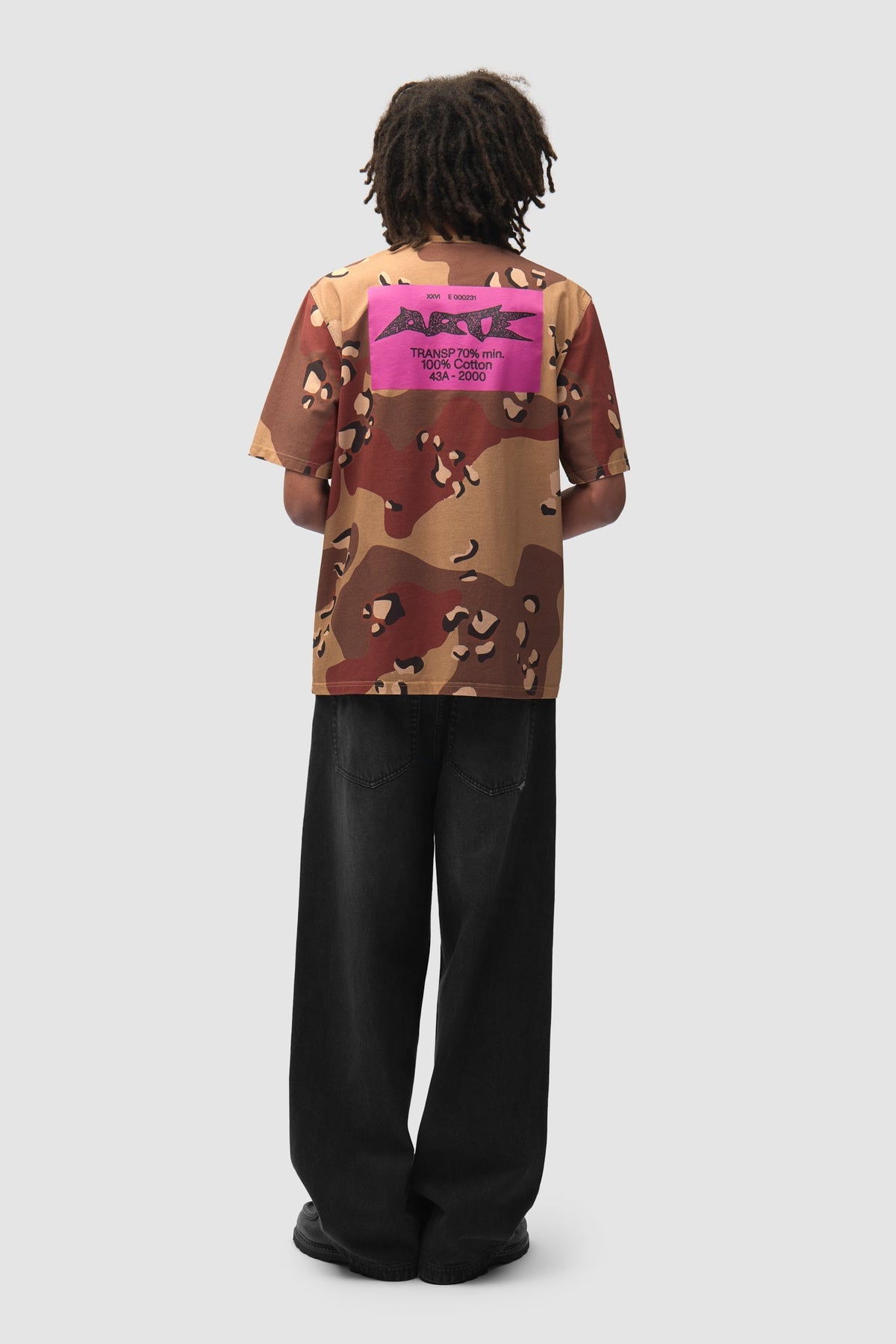 T-shirt en tissu camouflage - Imprimé sur toute la surface