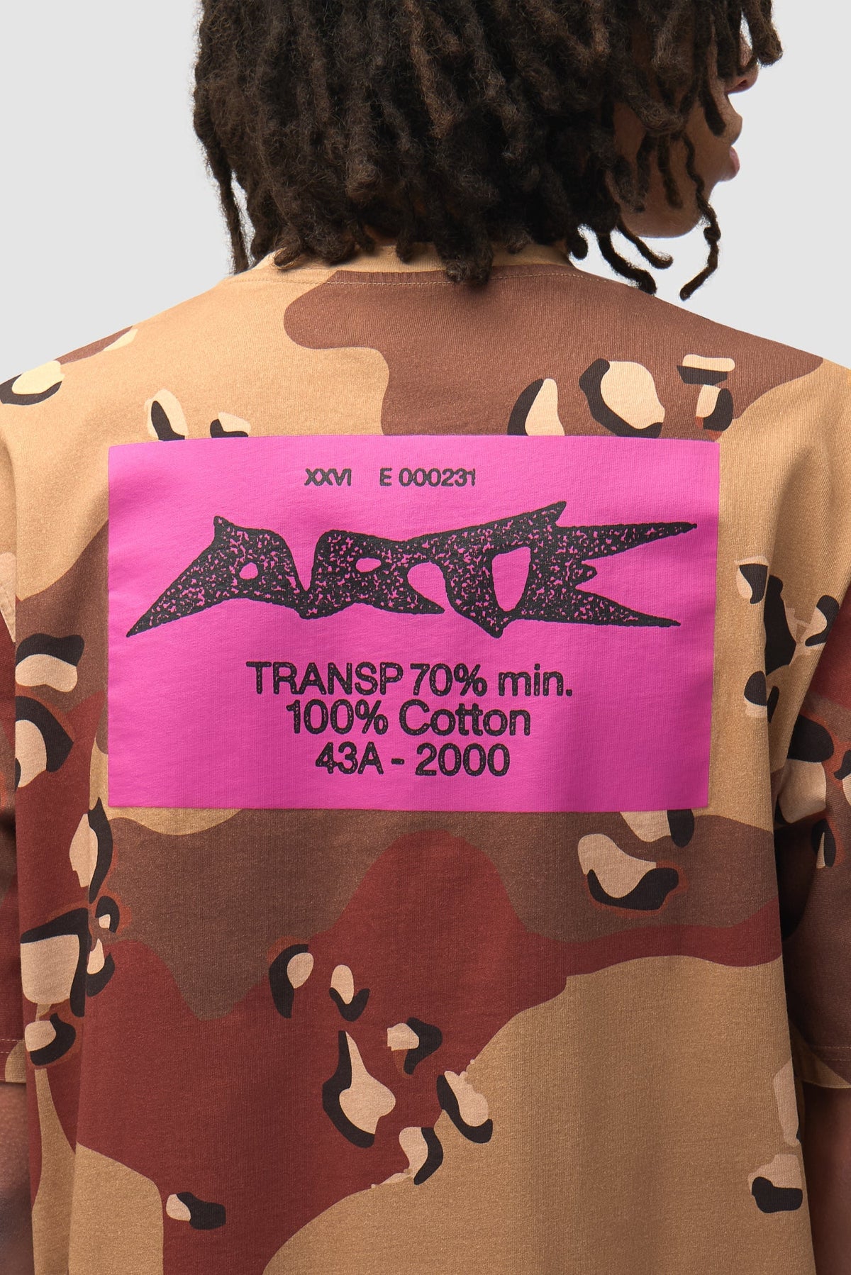 T-shirt en tissu camouflage - Imprimé sur toute la surface