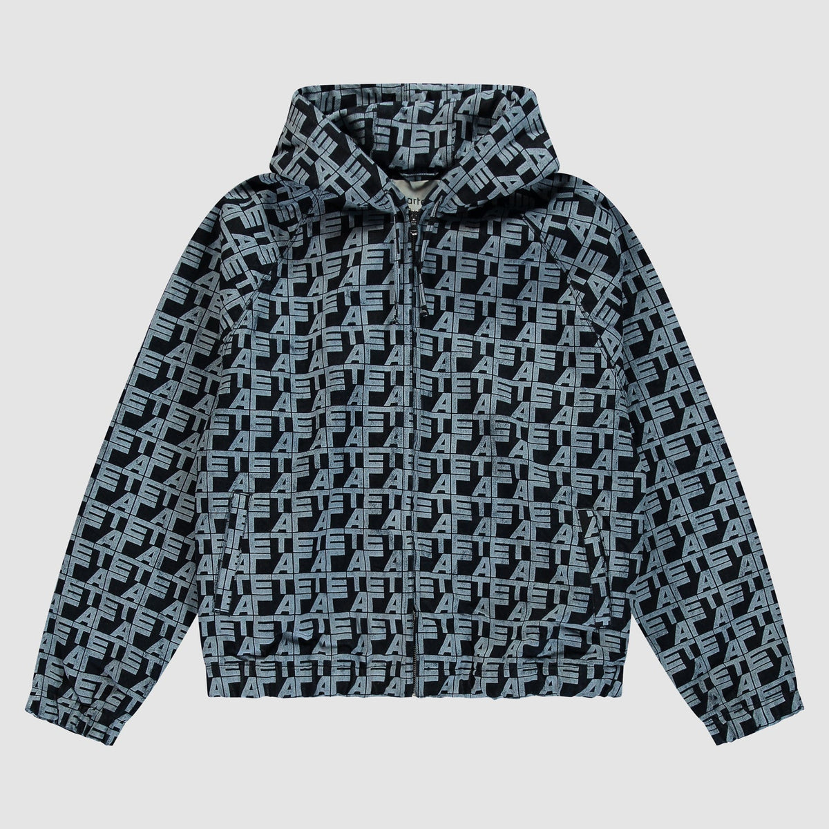 Veste en jean à carreaux sur toute la surface - Jean