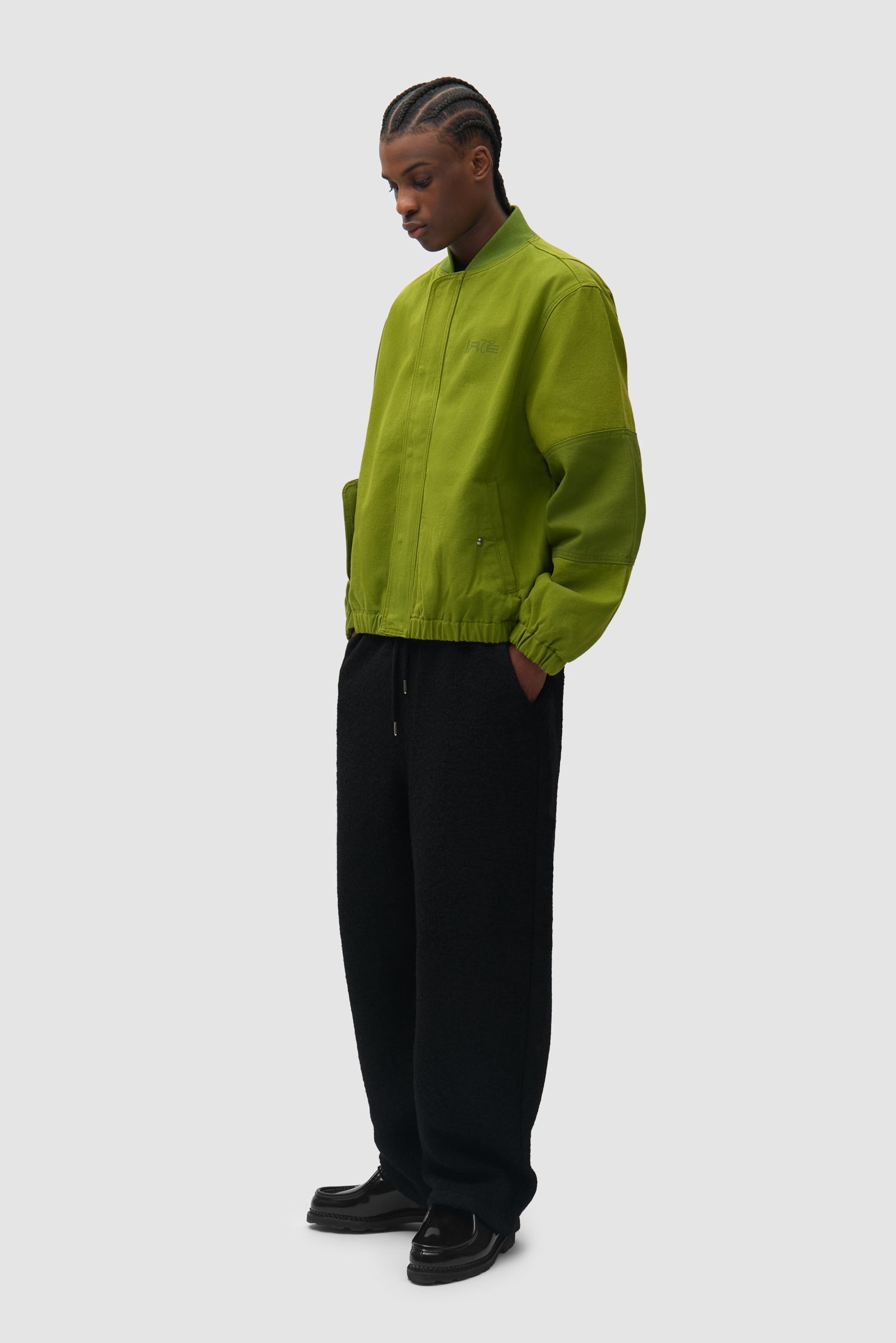 Blouson aviateur en toile - Vert