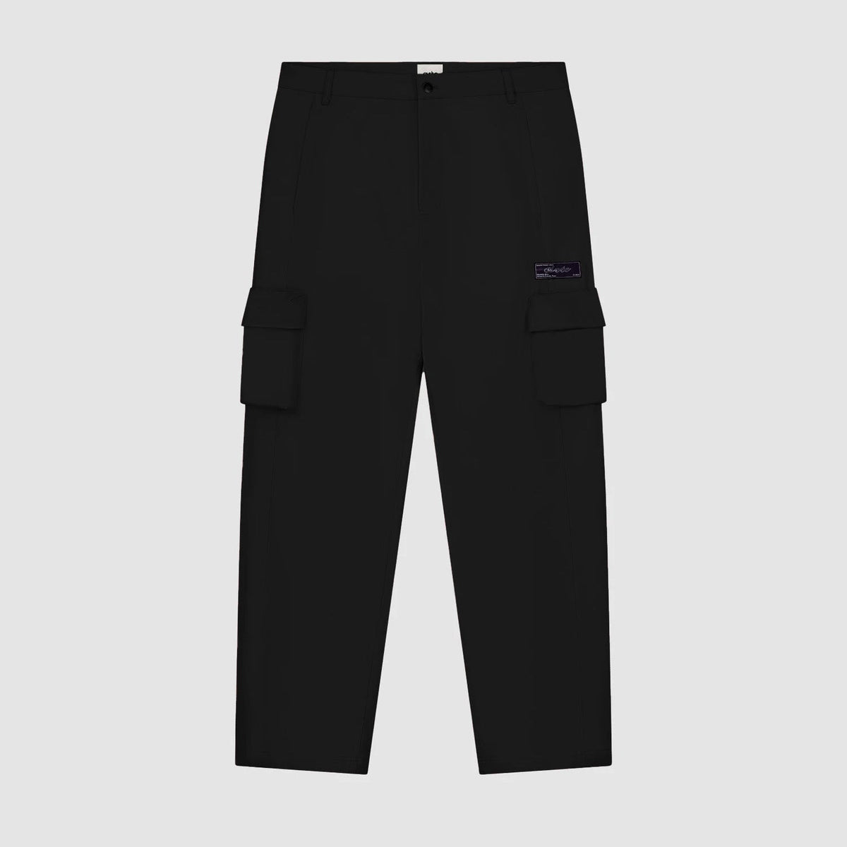 Pantalon en coton à poches 3D - Noir