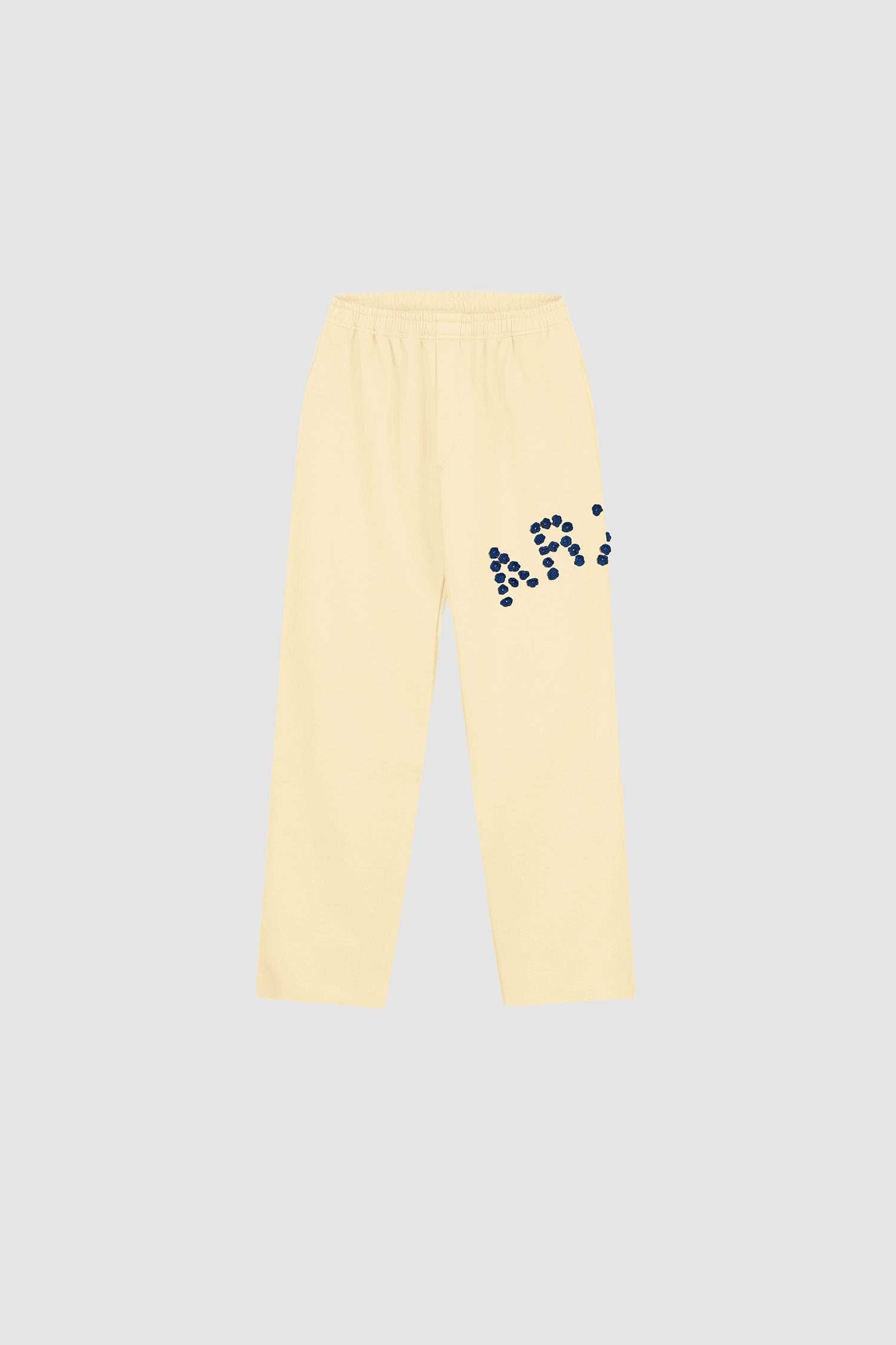 Pantalon à fleurs en crochet - Crème