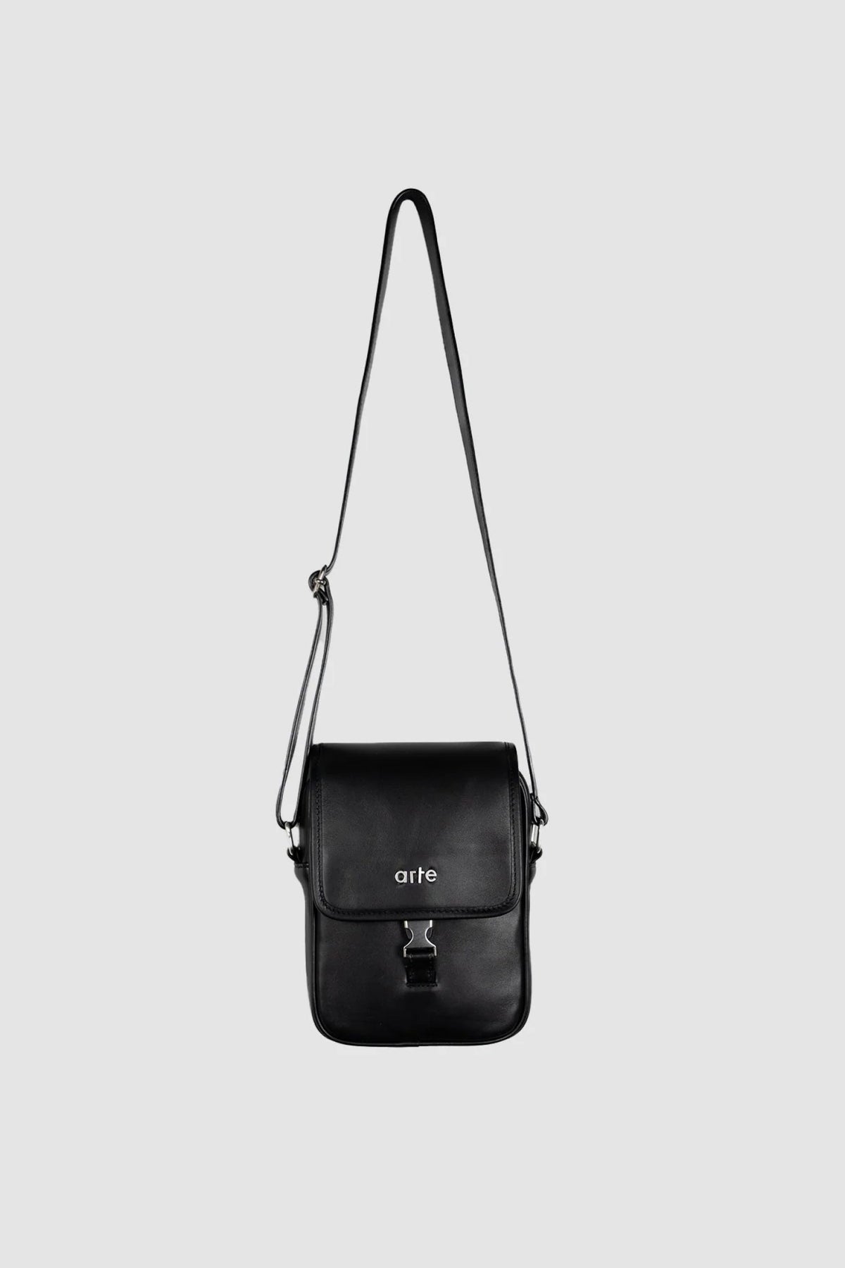 Sac à bandoulière en cuir - Noir
