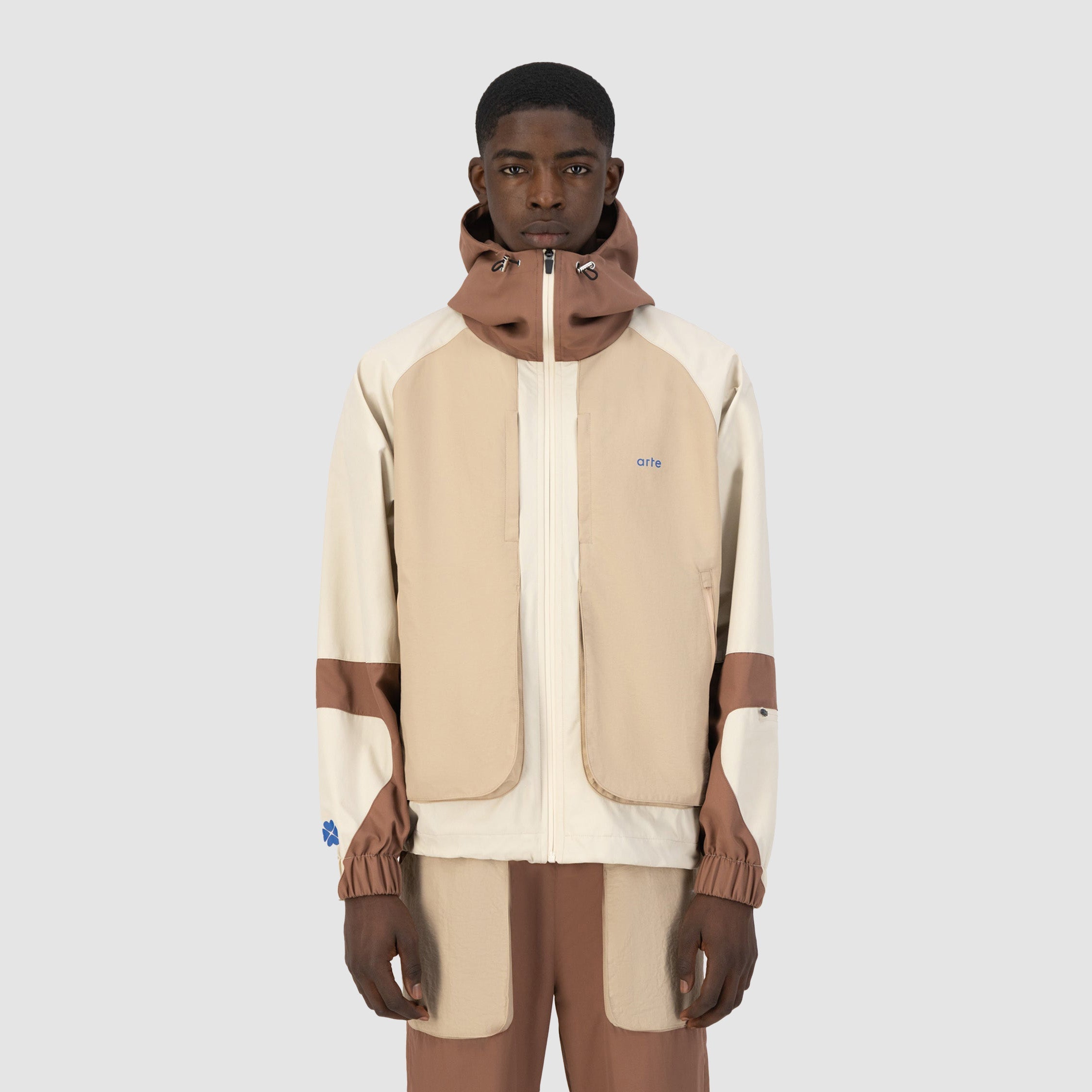Veste Jamin - Crème/Marron/Beige