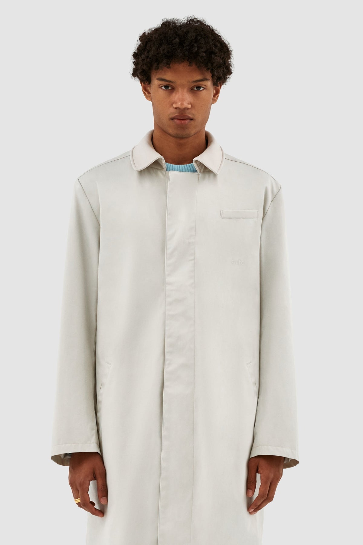 Manteau à col Joe - Crème