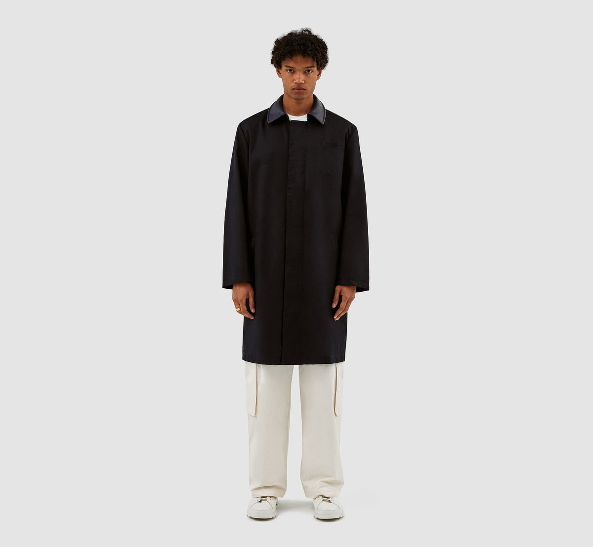 Manteau à col Joe - Marine