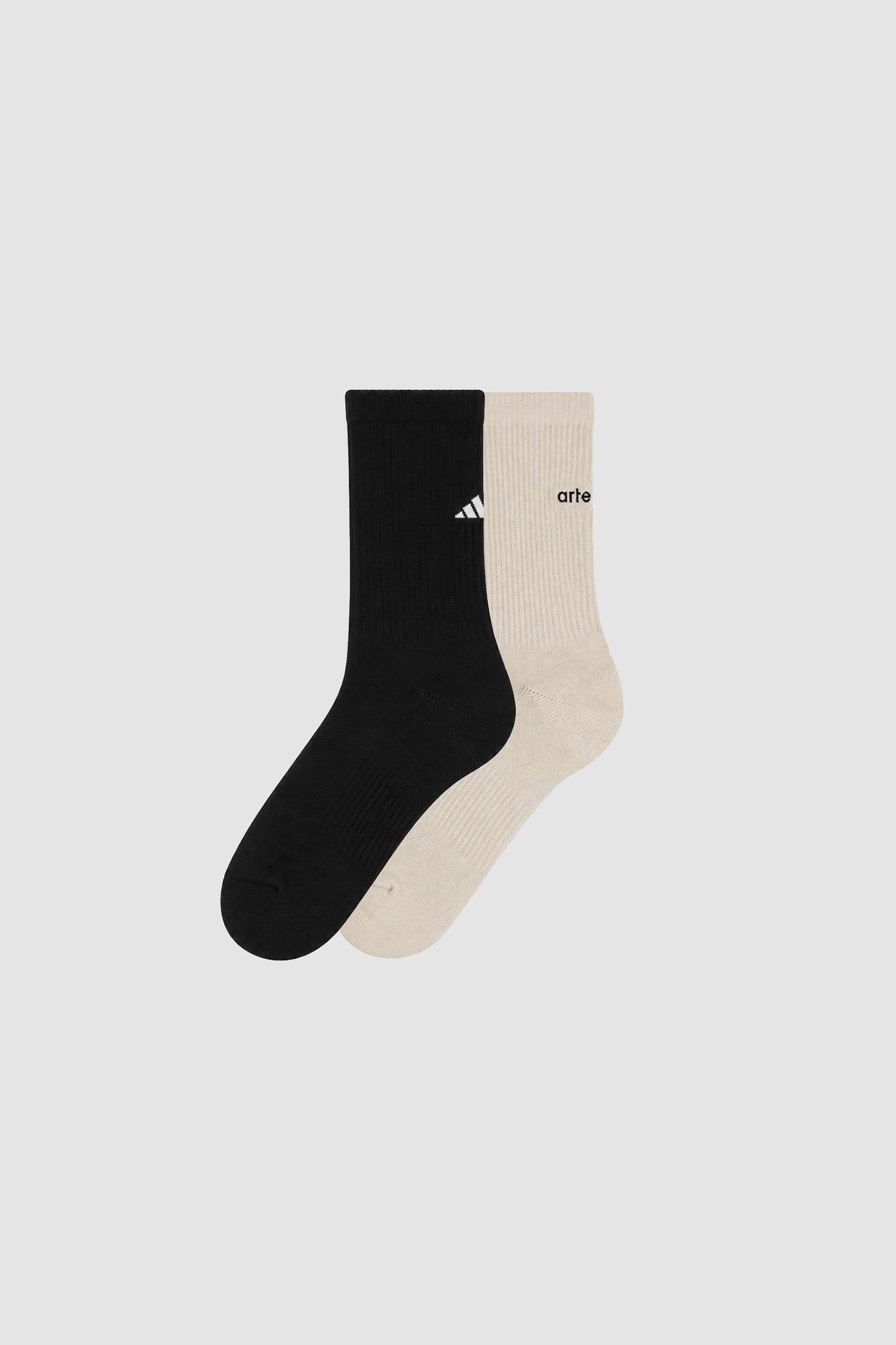 Chaussettes Arte pour adidas (deux paires) - Noir/Blanc