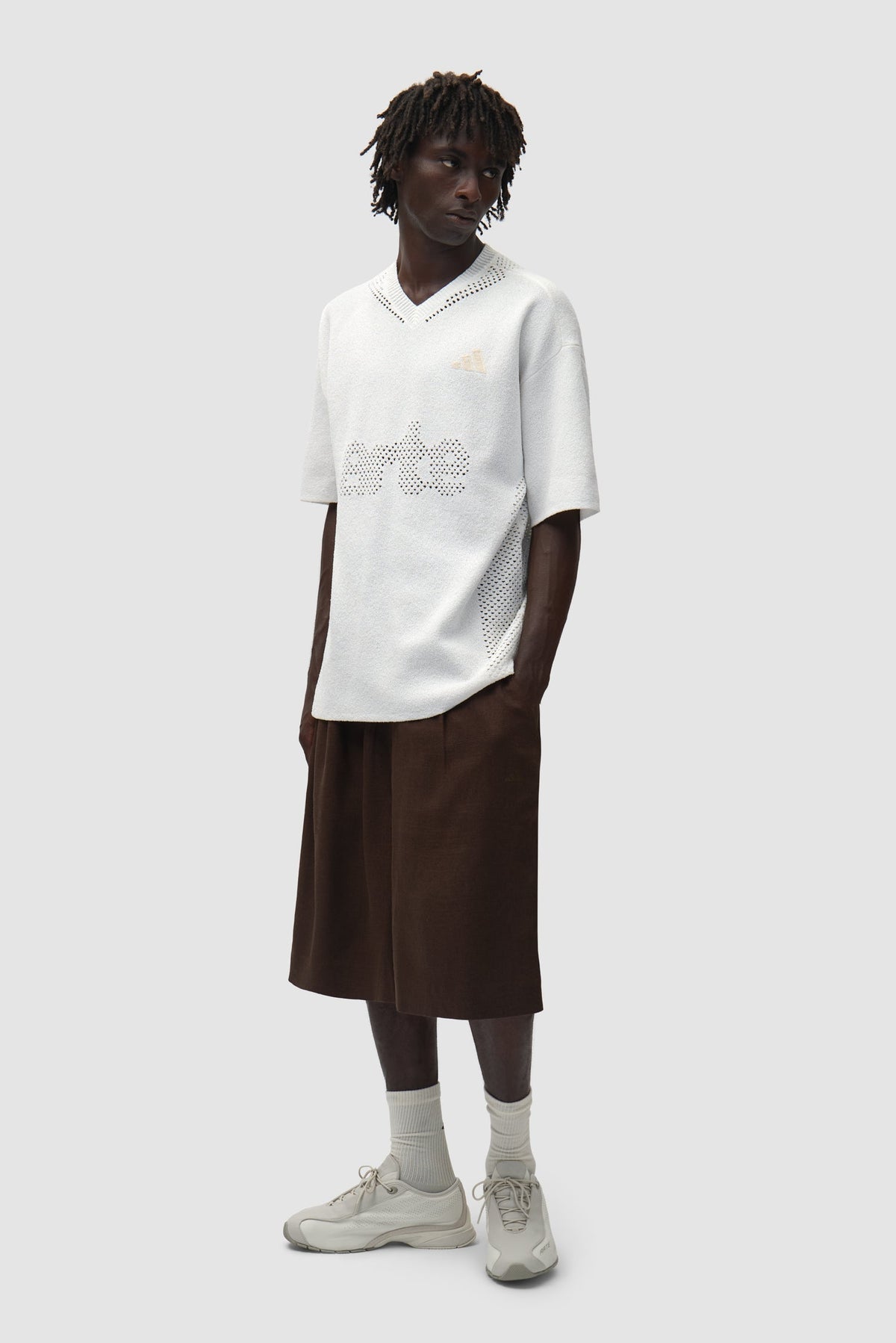 Maillot tricoté Arte pour adidas - Blanc cassé