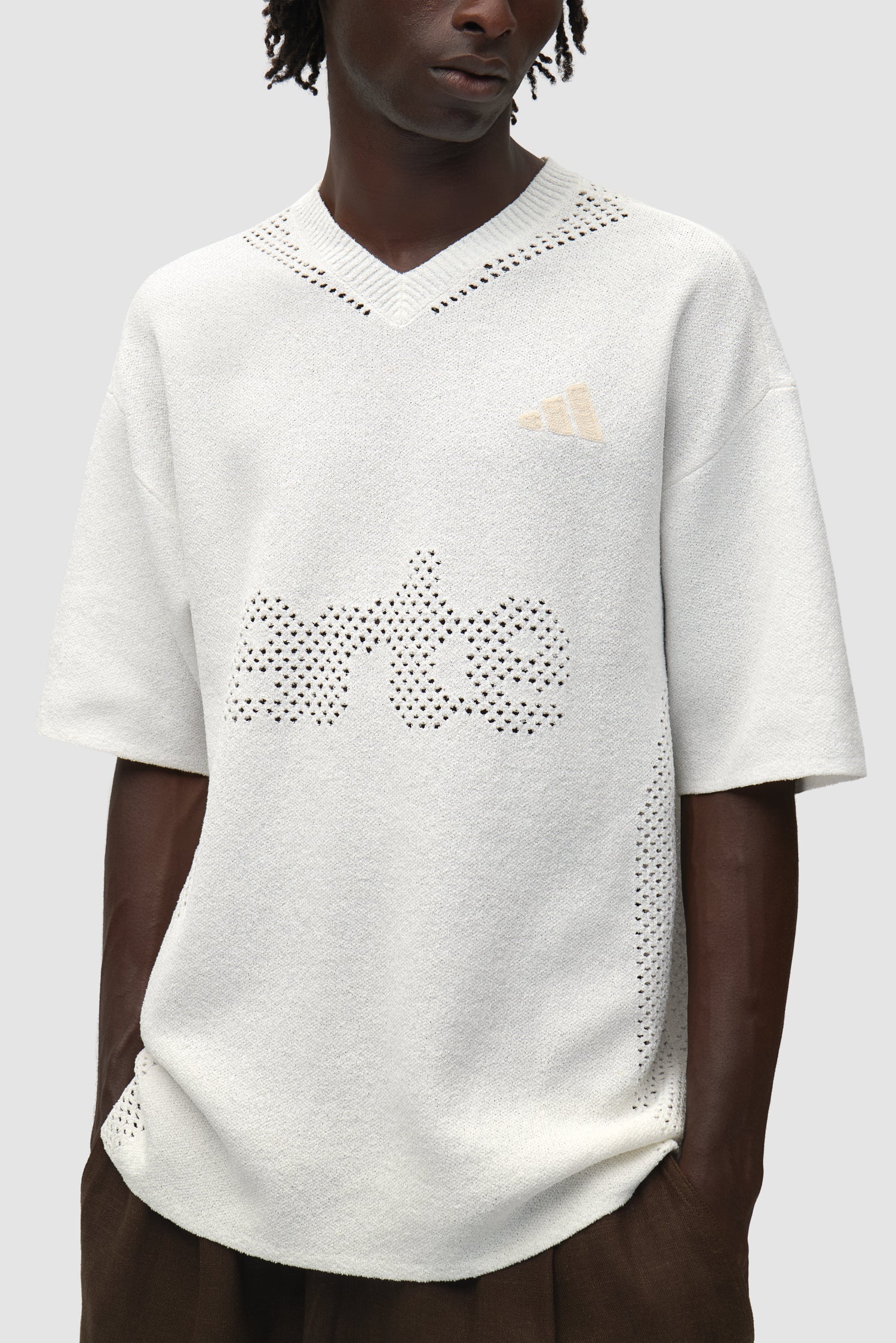 Maillot tricoté Arte pour adidas - Blanc cassé