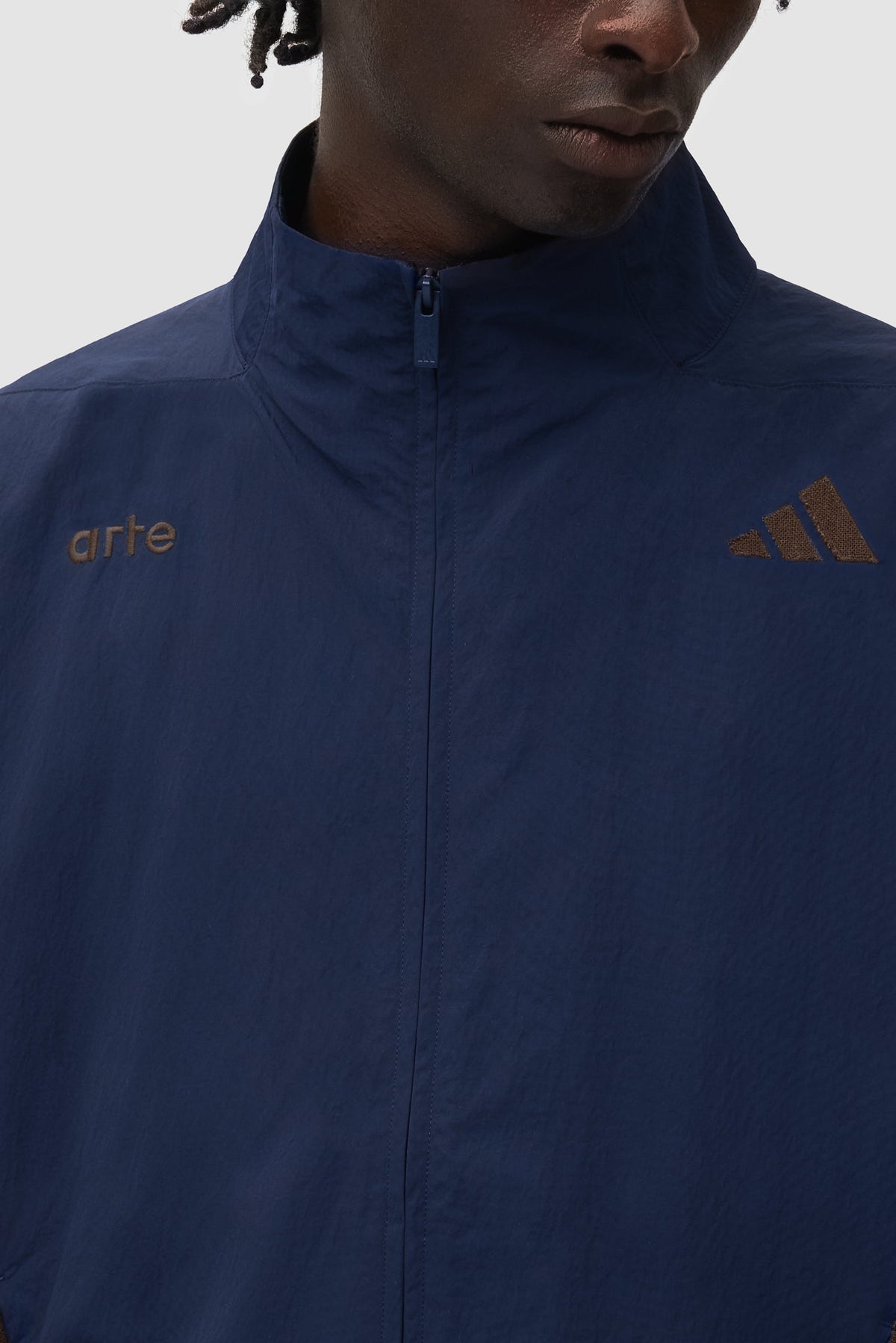 Veste de survêtement Arte pour adidas Z.N.E. - bleu marine/marron