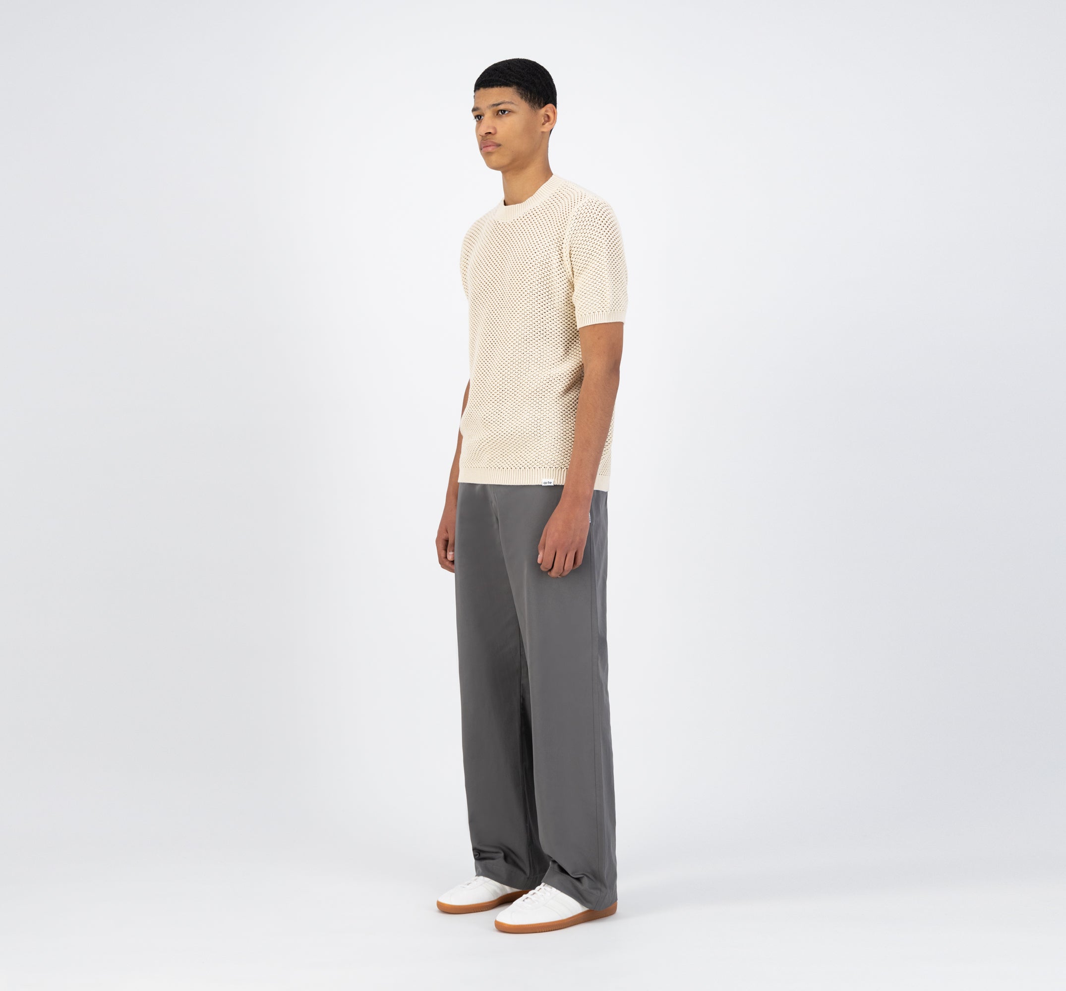T-shirt en maille Kiewic - Crème
