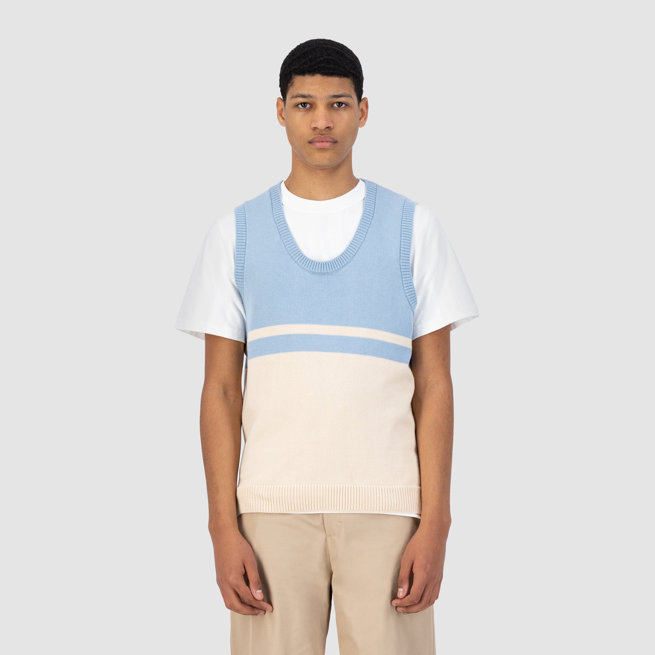 Tricot Karl Meio - Skylight/Cream