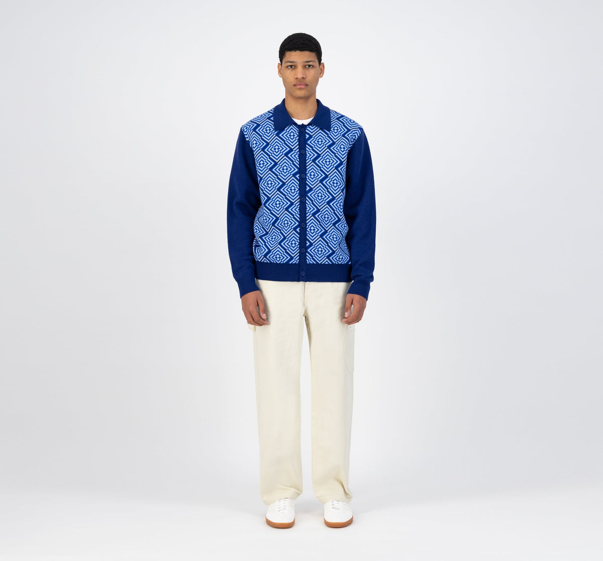 Cardigan en maille Karp - Bleu