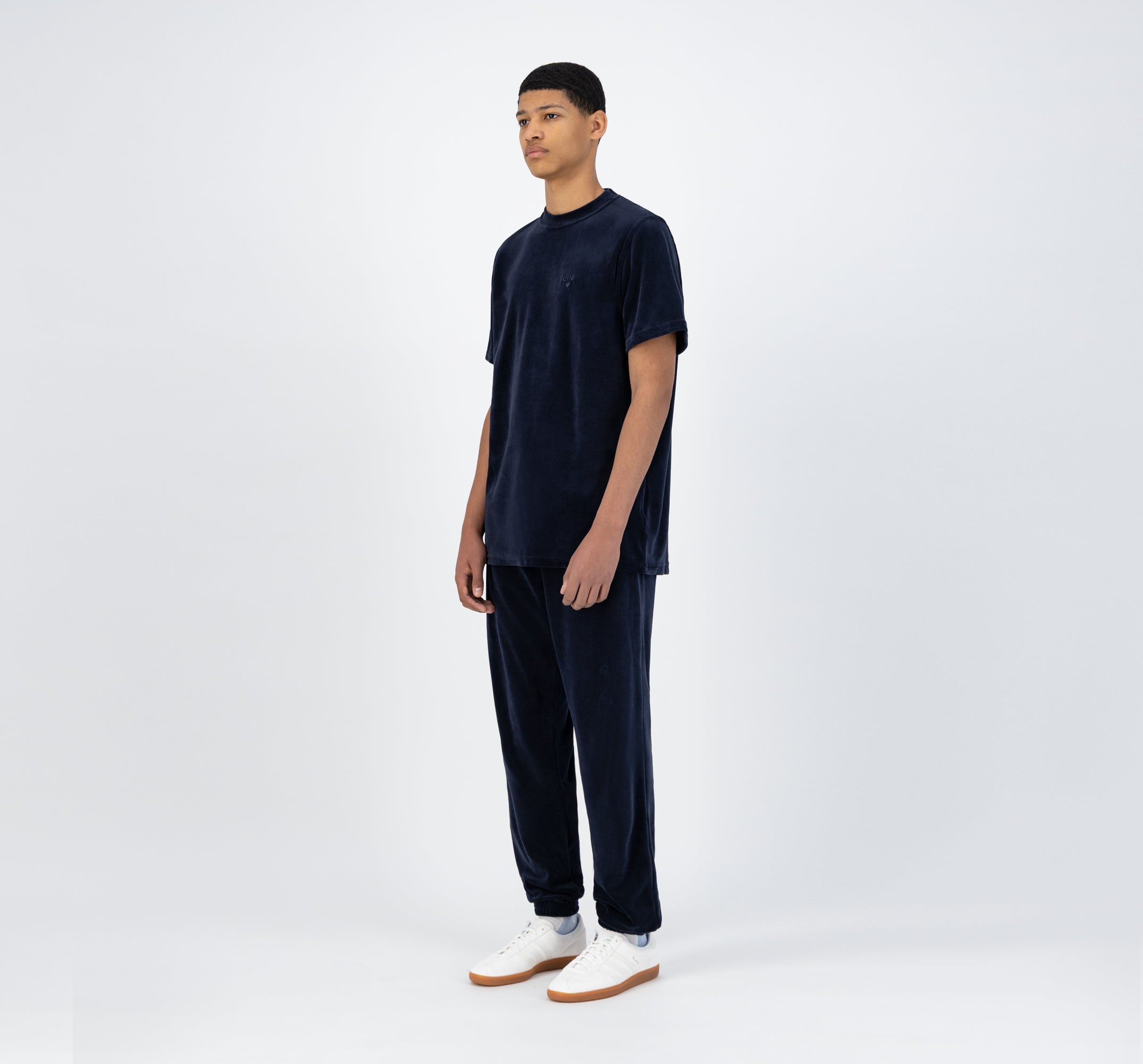 T-shirt en velours Tsai - Marine