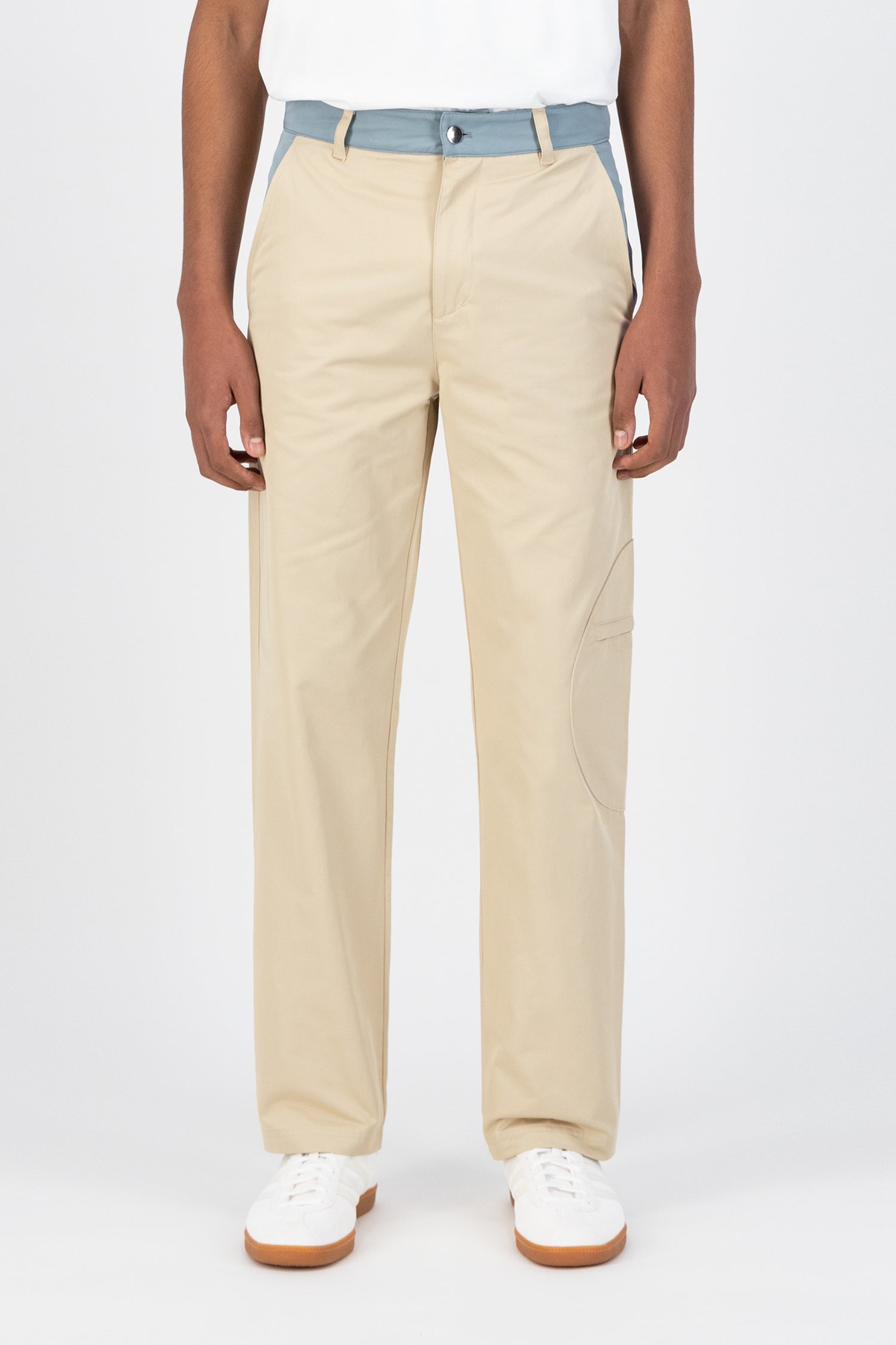 Pantalon Multi Julio - Crème/Bleu clair