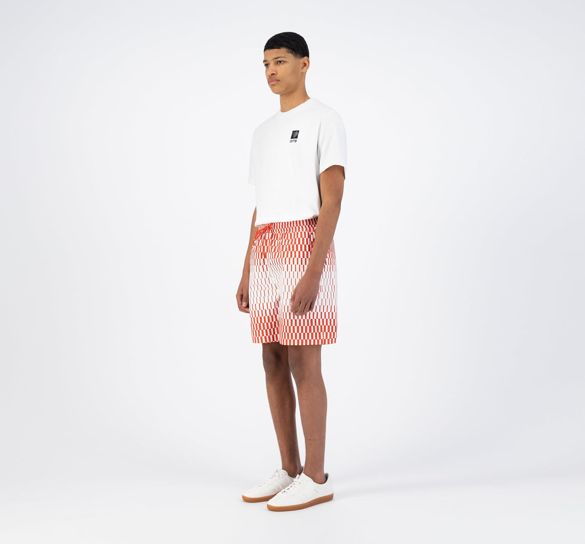 Short Soto Retan - Rouge/Blanc