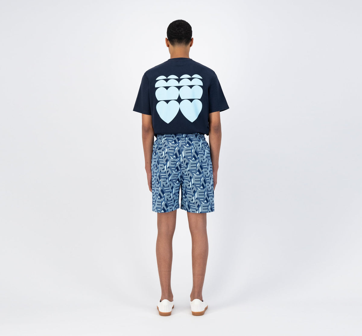 Short Soto Allover - Bleu/Bleu foncé