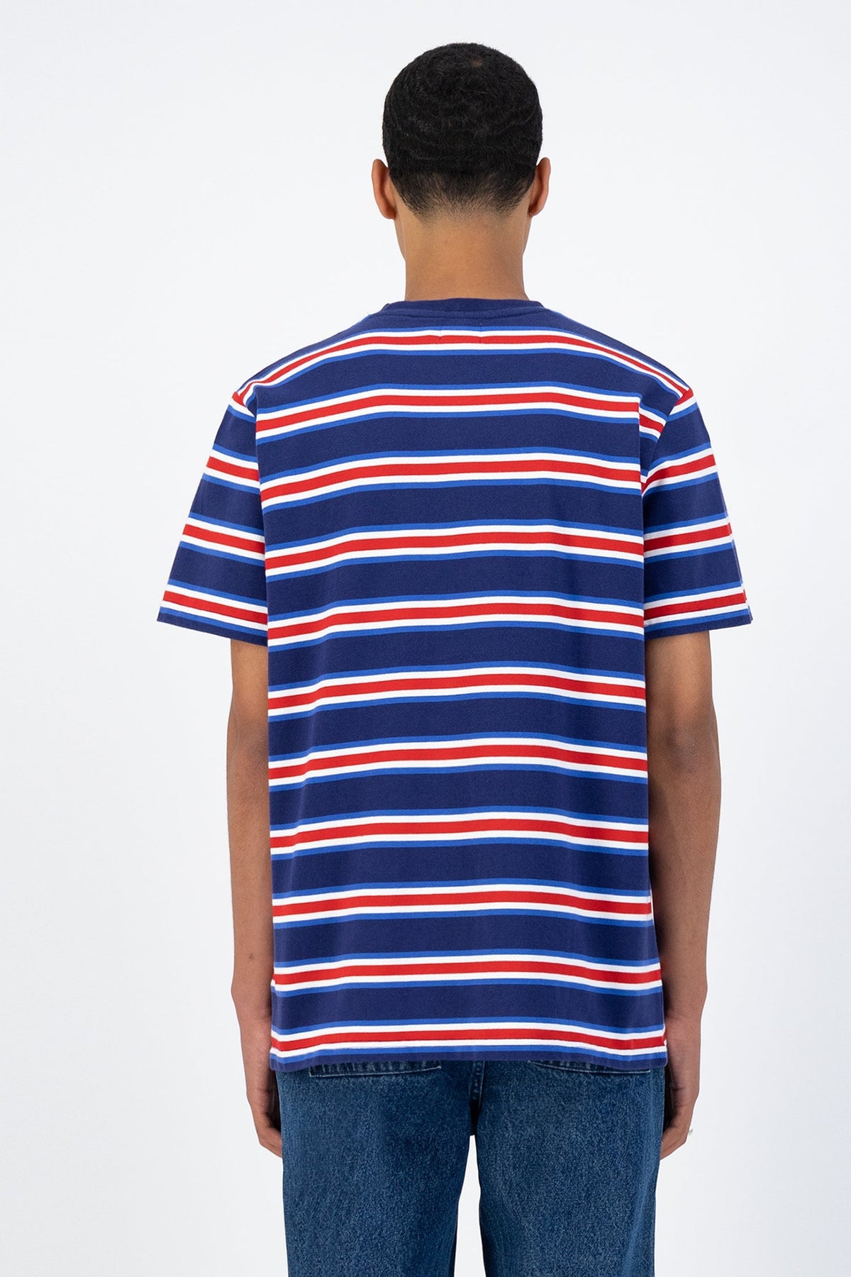 T-shirt à rayures Tzara - Marine/Rouge